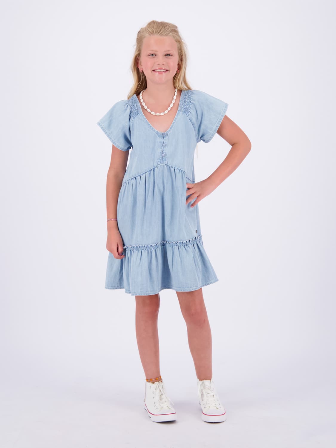 Vingino Kids dress Precilla Blue in Blue 6704797552-2.jpg | NICKIS.com