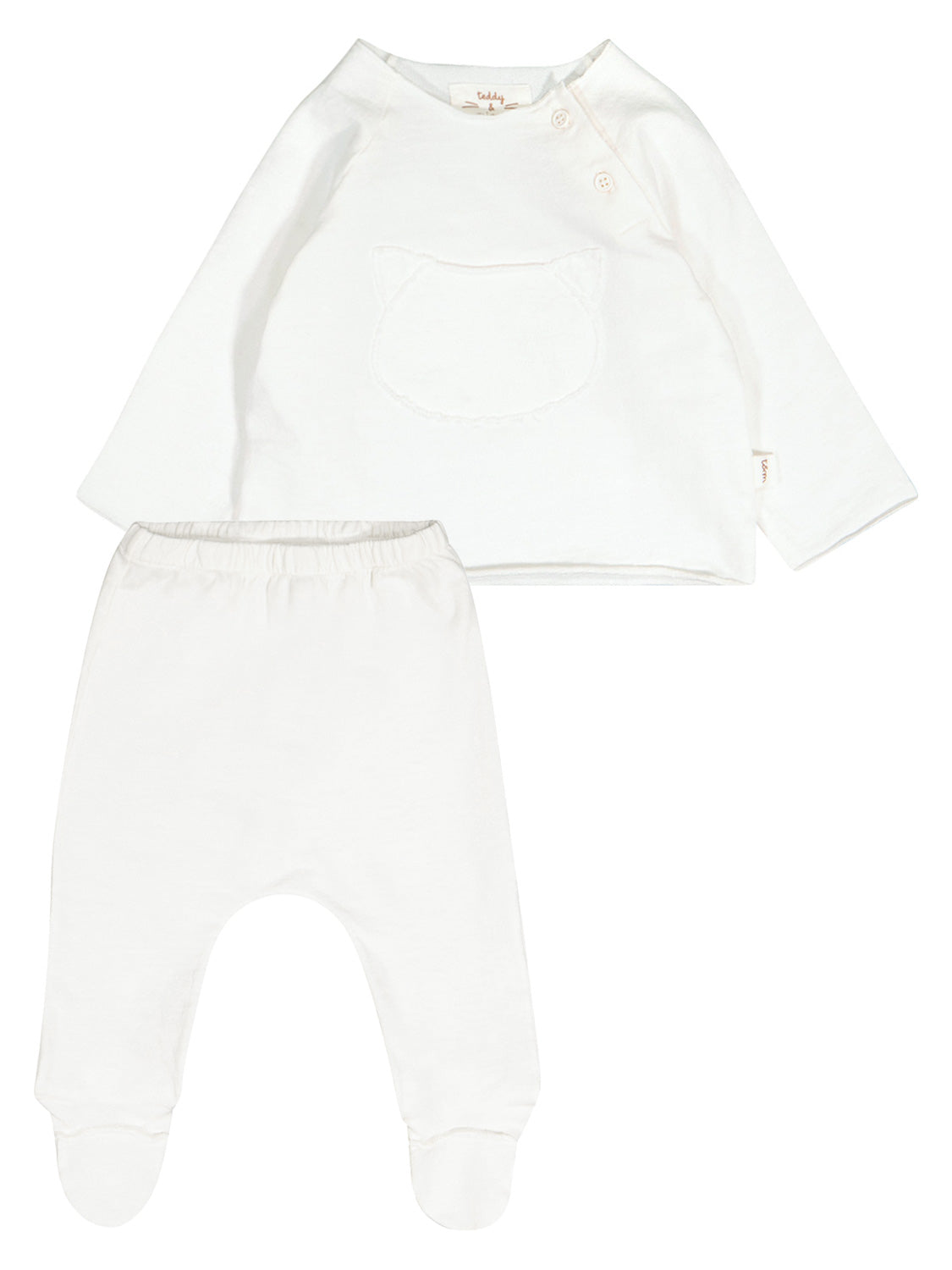 Teddy & Minou Kids clothing set White in White 6704885800-1.jpg | NICKIS.com