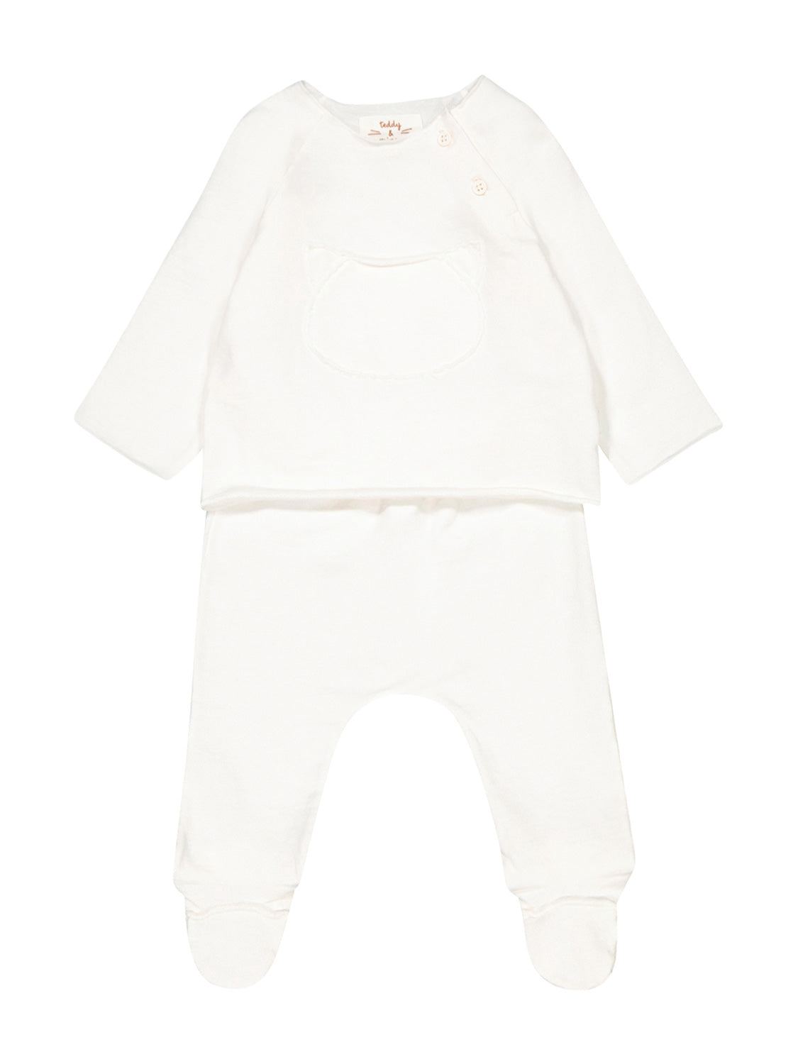 Teddy & Minou Kids clothing set White in White 6704885800-4.jpg | NICKIS.com