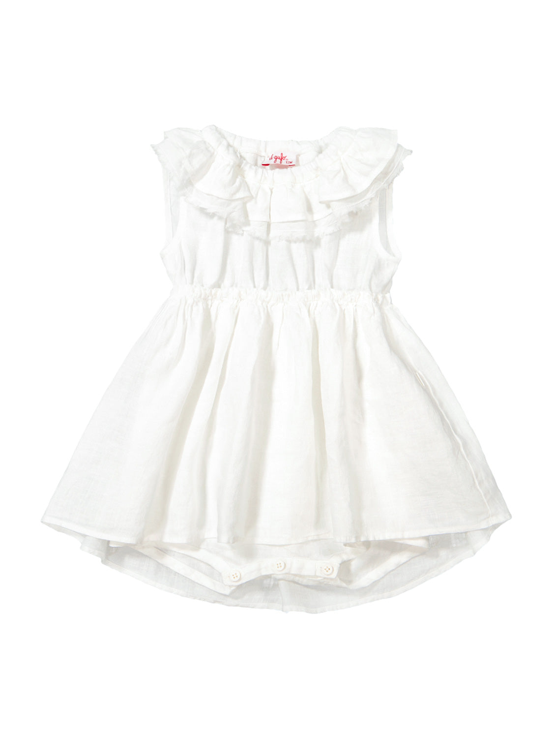 Il Gufo Kids dress White in White 6705042919-1.jpg | NICKIS.com