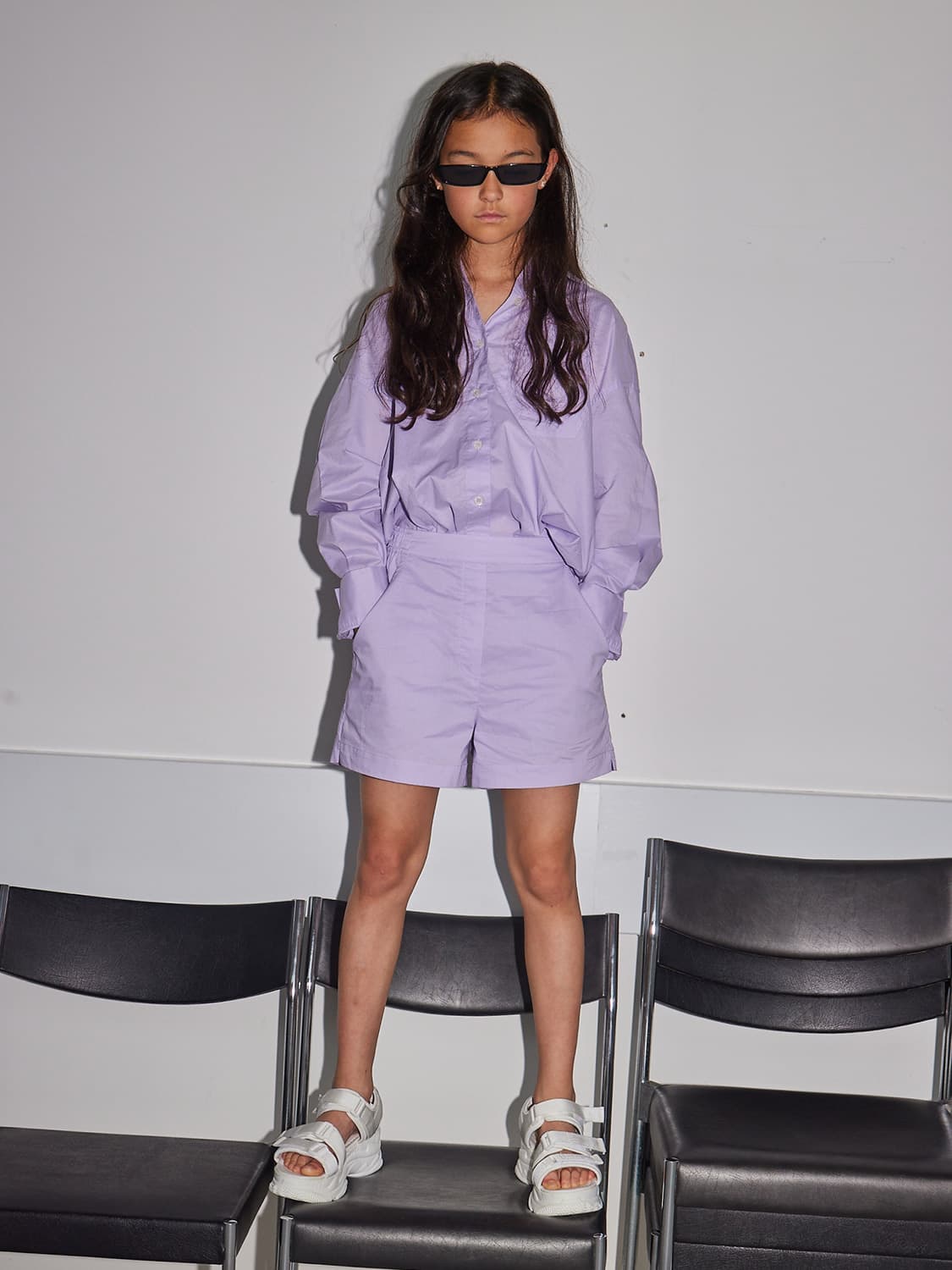 DESIGNERS, REMIX GIRLS Kids shirt Sandrine Lilac in Lilac 6705080886-2.jpg | NICKIS.com