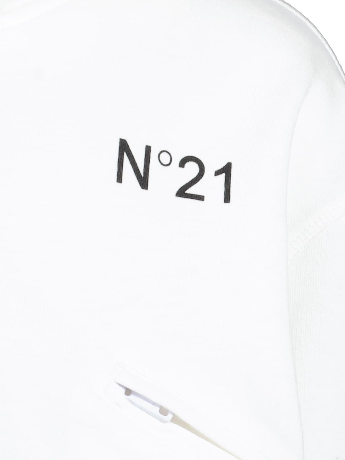 N°21 Kids Sweat Jacket White in White 6705177858-5.jpg | NICKIS.com