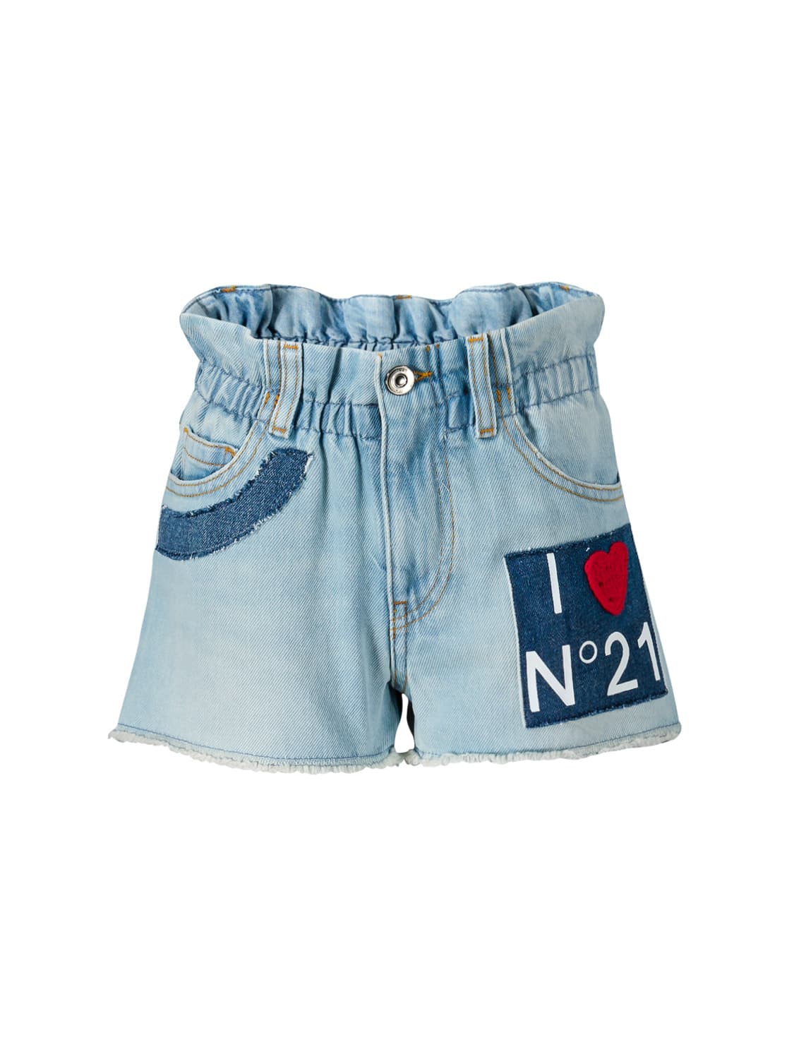 N°21 Kids Shorts Blue in Blue 6705201425-1.jpg | NICKIS.com