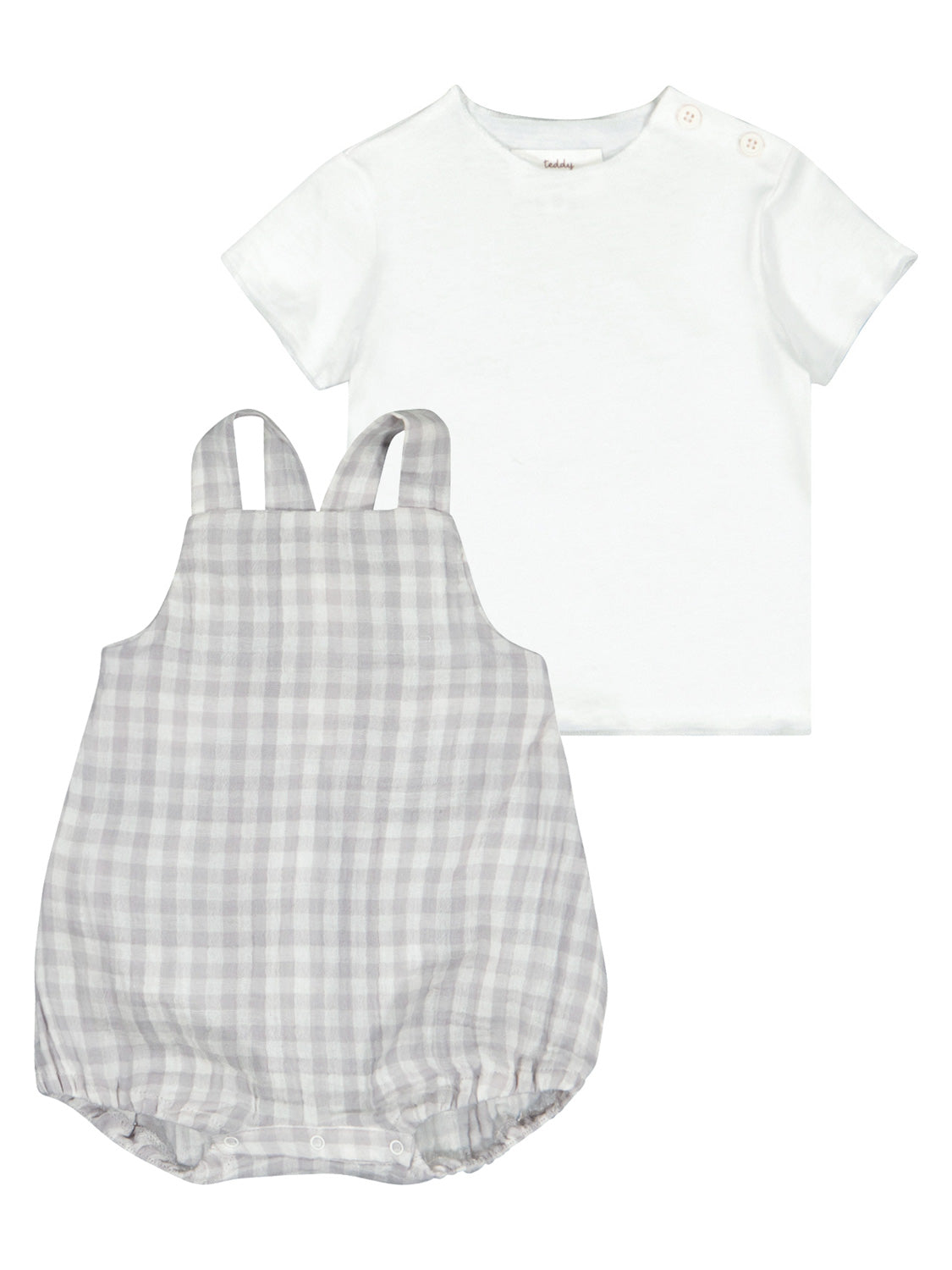 Teddy & Minou Kids clothing set Grey in Grey 6705401150-1.jpg | NICKIS.com