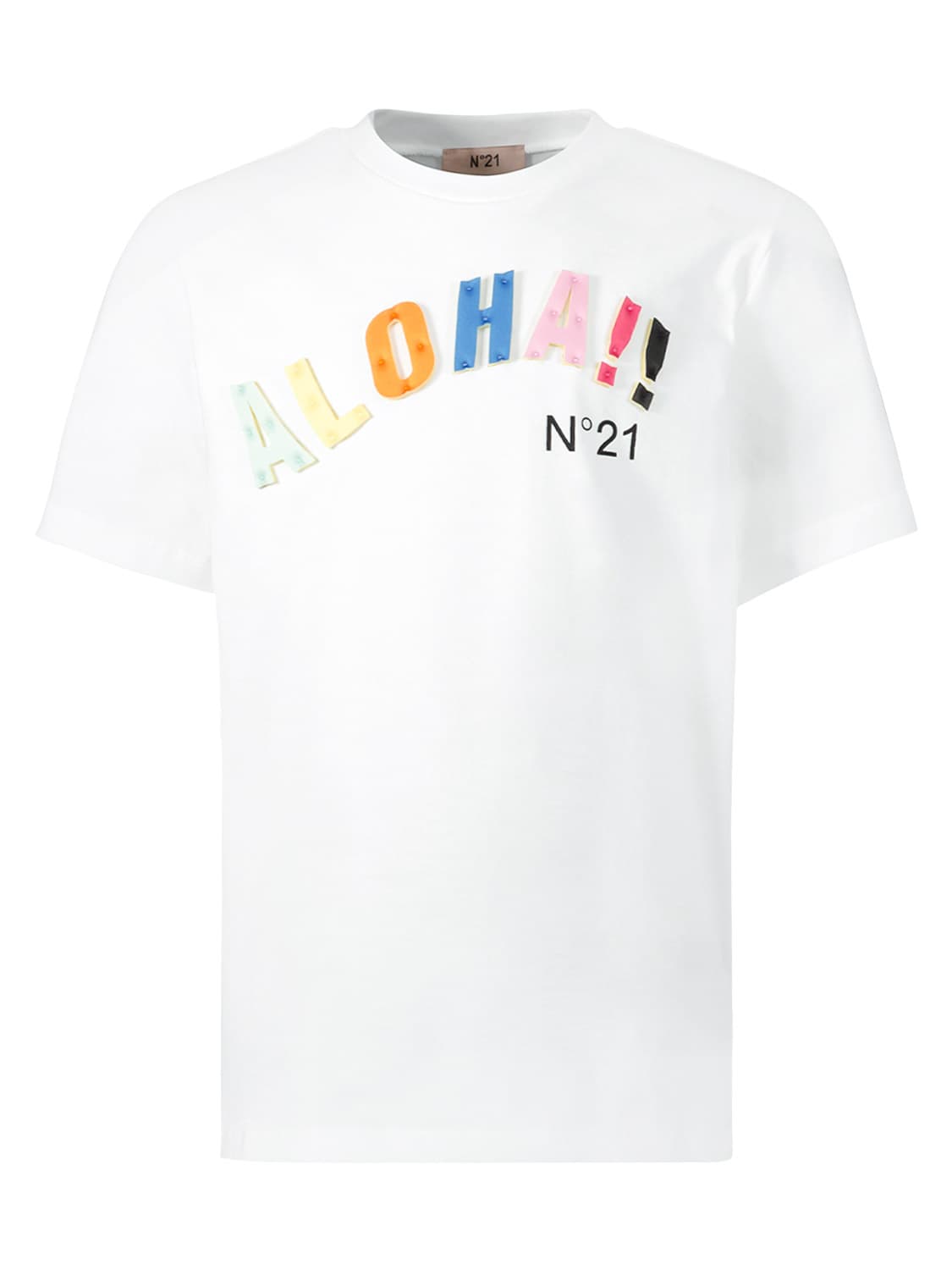 N°21 Kids t-shirt White in White 6705433597-1.jpg | NICKIS.com