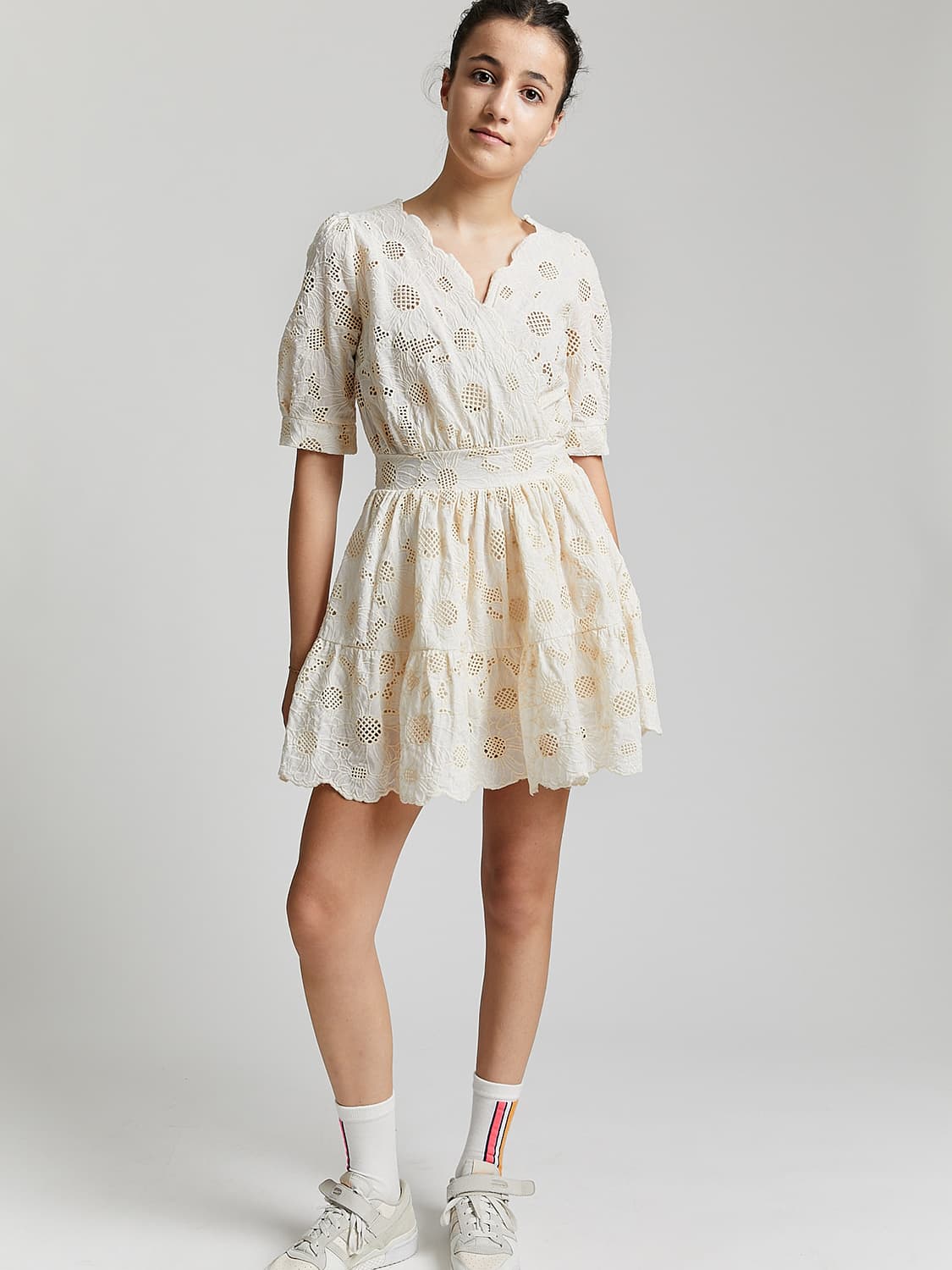 INDEE Kids dress Niagara White in White 6705497094-2.jpg | NICKIS.com