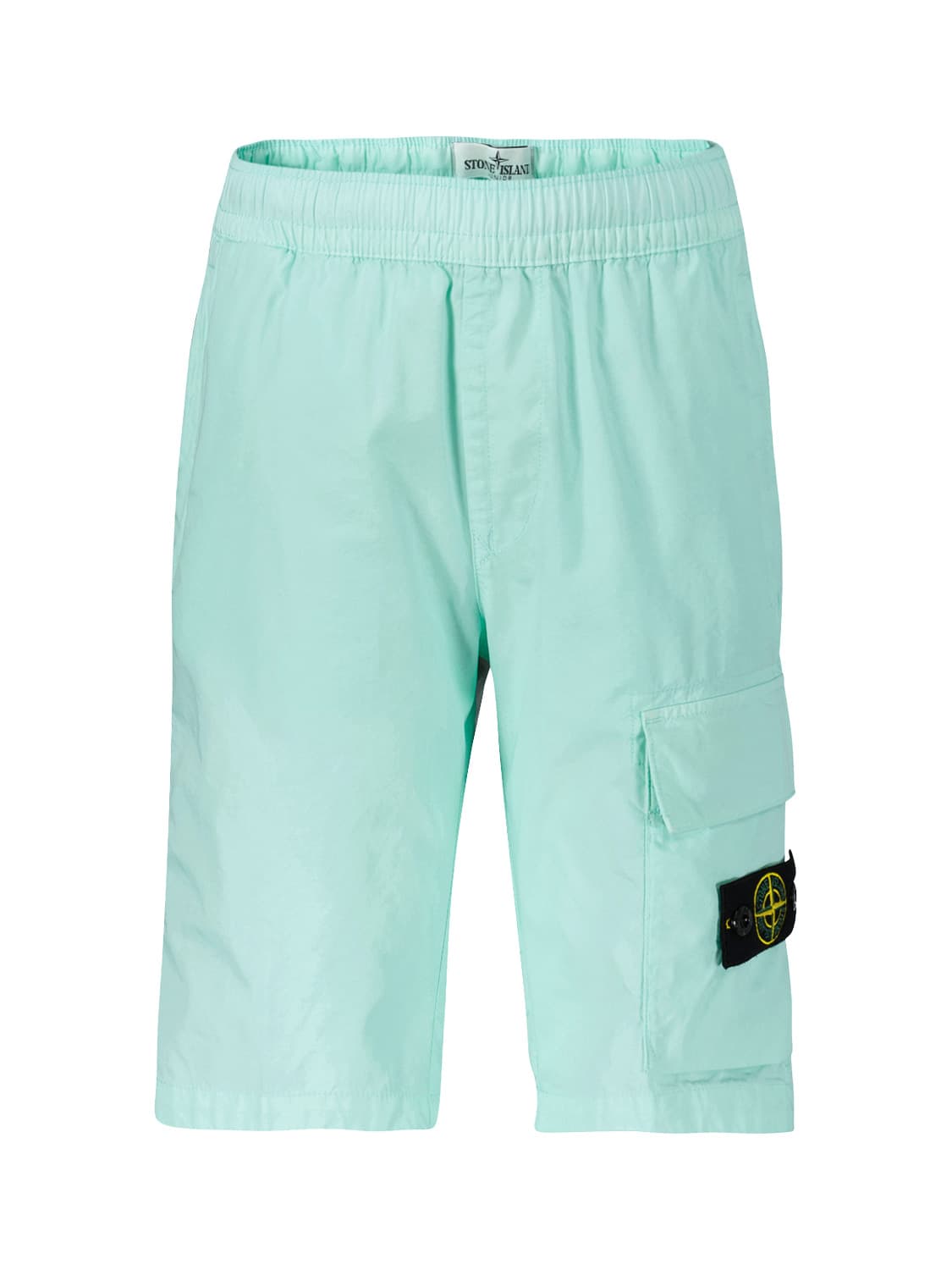 STONE ISLAND JUNIOR Kids Shorts Mint Green in Mint Green 6705656908-1.jpg | NICKIS.com