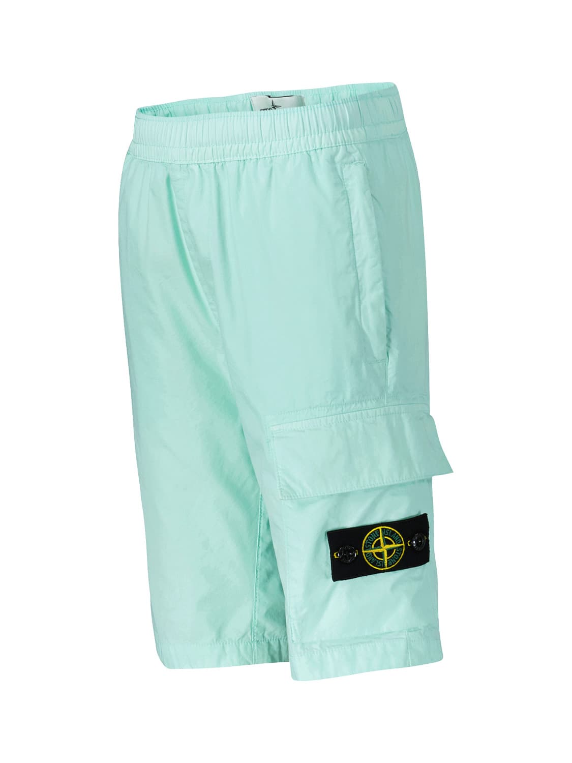 STONE ISLAND JUNIOR Kids Shorts Mint Green in Mint Green 6705656908-4.jpg | NICKIS.com