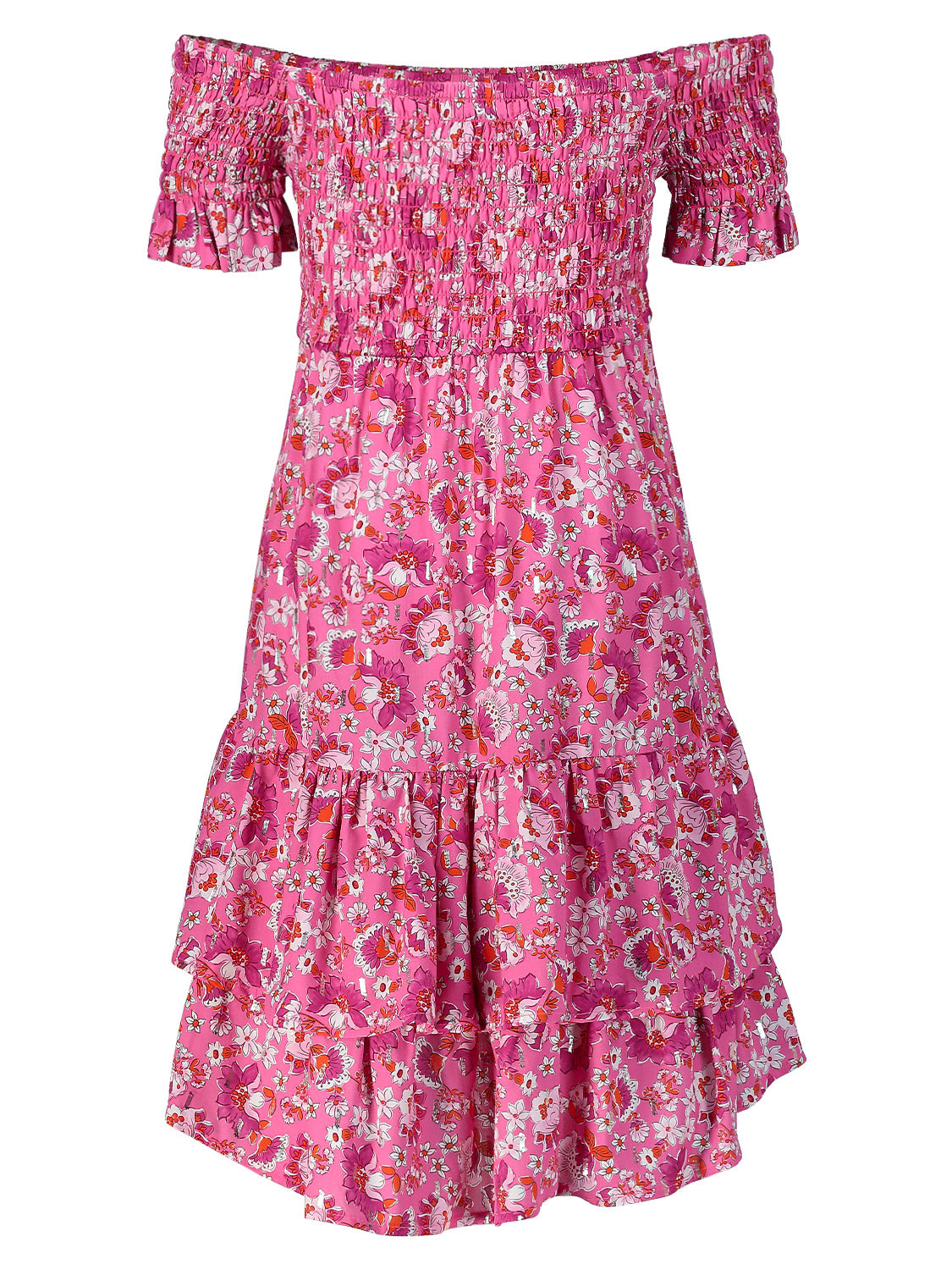 Mayoral Kids dress Fuchsia in Fuchsia 6706022546-4.jpg | NICKIS.com