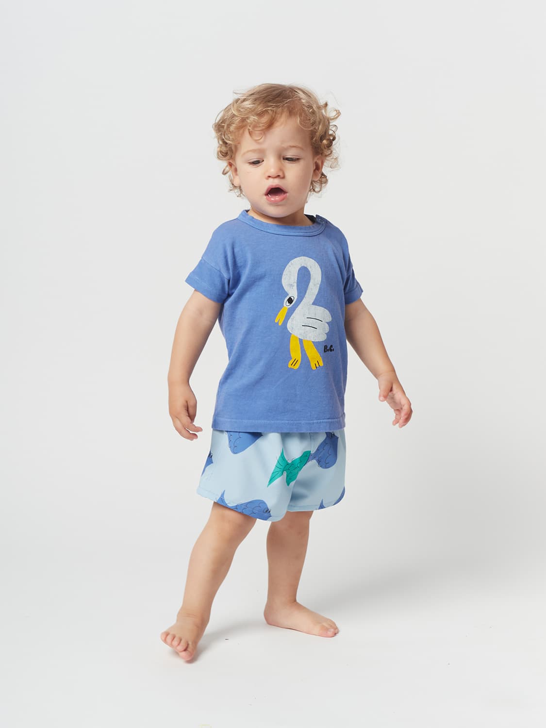 Bobo Choses Kids t-shirt Pelican Blue in Blue 6706079351-3.jpg | NICKIS.com