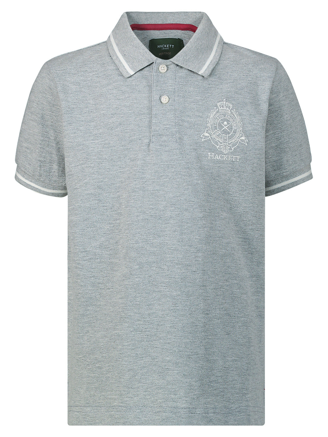 Hackett London Kids Polo Shirt Grey in Grey 6706118551-1.jpg | NICKIS.com