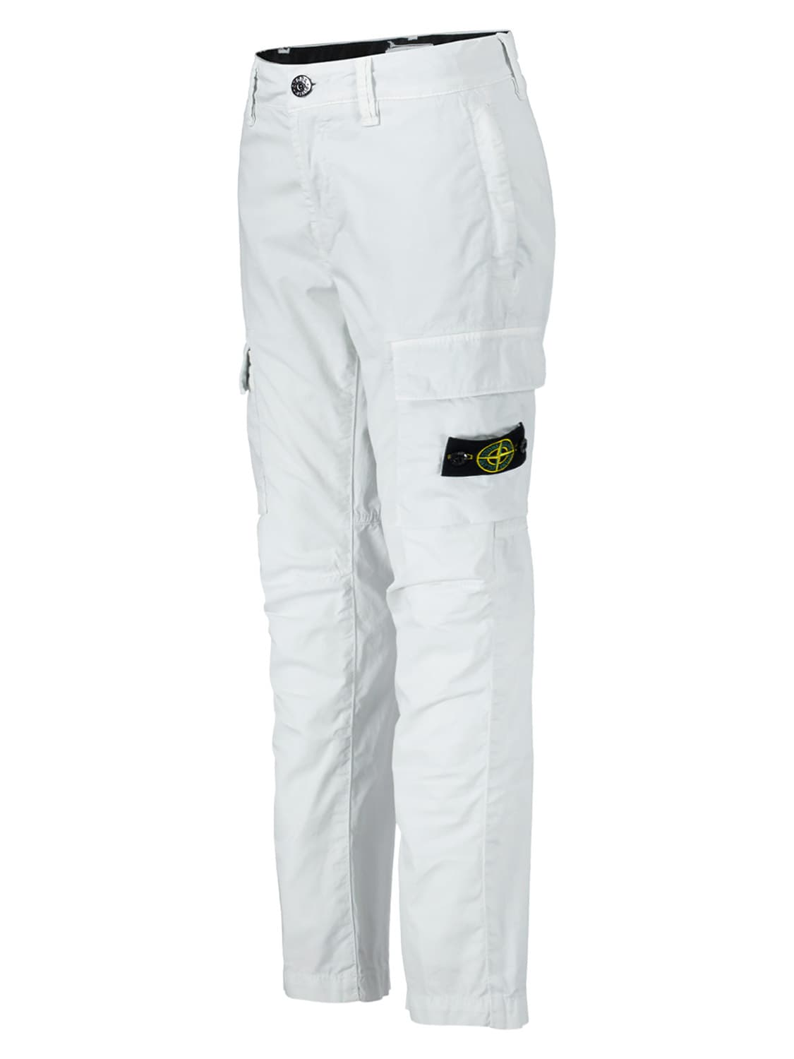 STONE ISLAND JUNIOR Kids pants White in White 6706214284-4.jpg | NICKIS.com