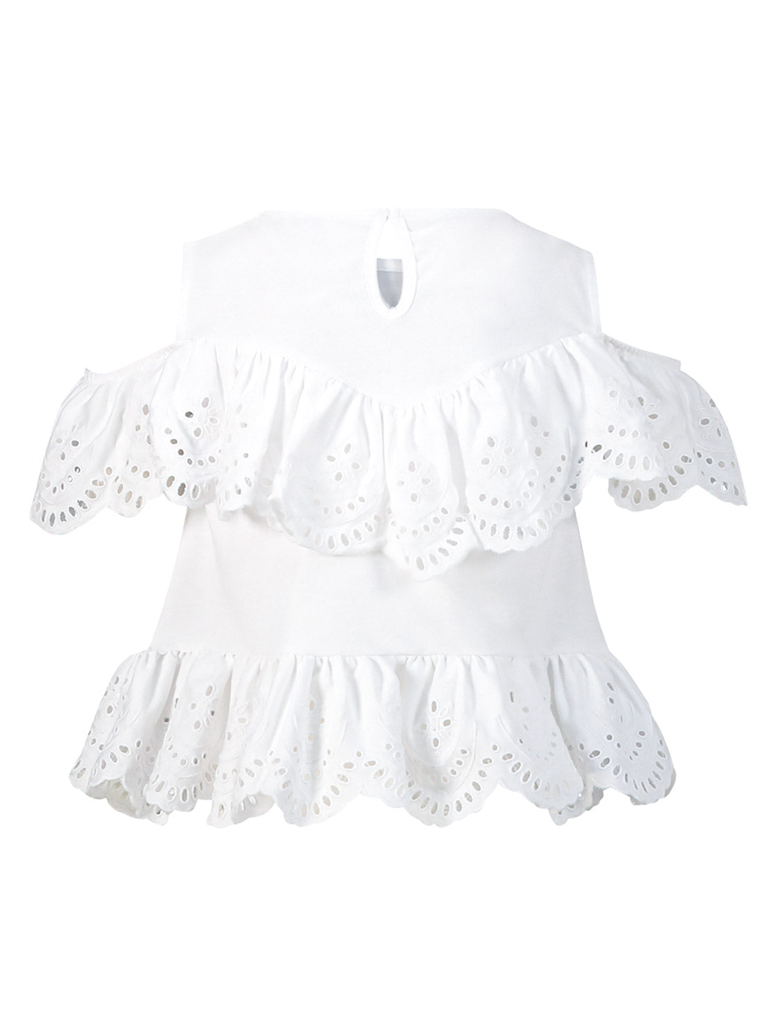 Mayoral Kids top White in White 6706334202-4.jpg | NICKIS.com