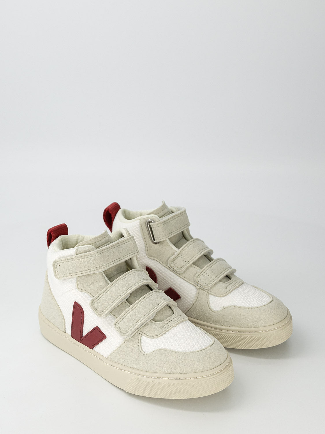 Veja Kids sneakers Small V-10 Mid White in White 6706496840-5.jpg | NICKIS.com