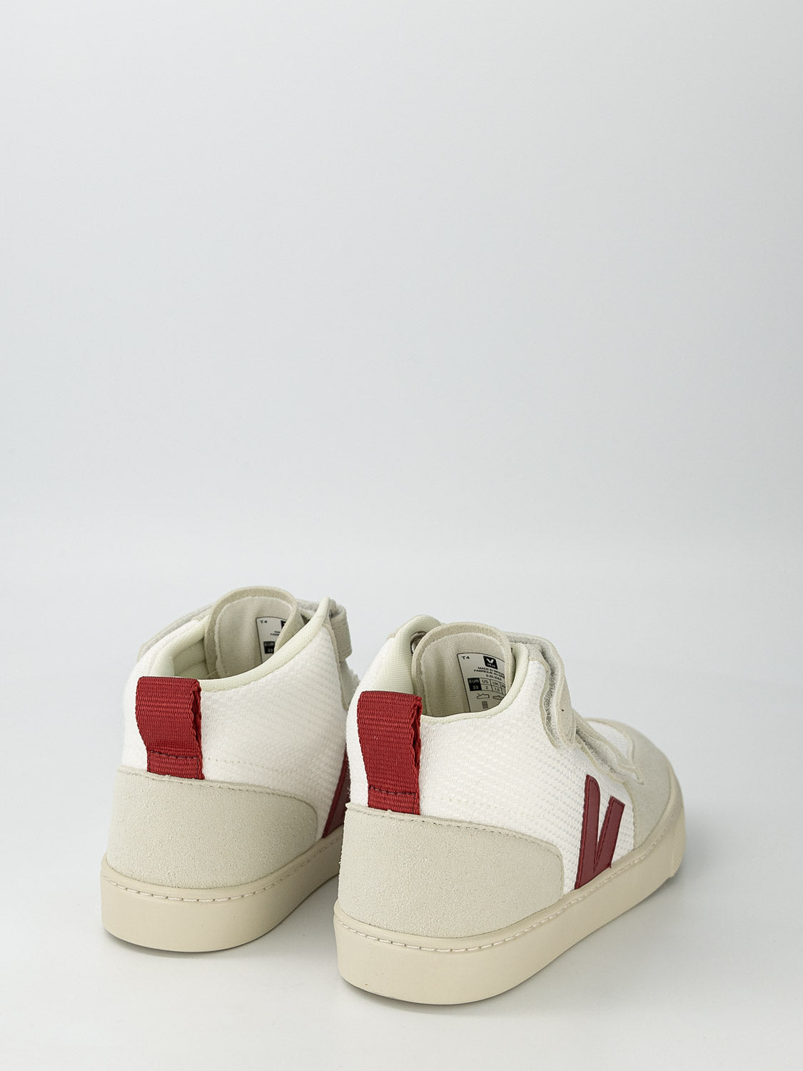 Veja Kids sneakers Small V-10 Mid White in White 6706496840-6.jpg | NICKIS.com