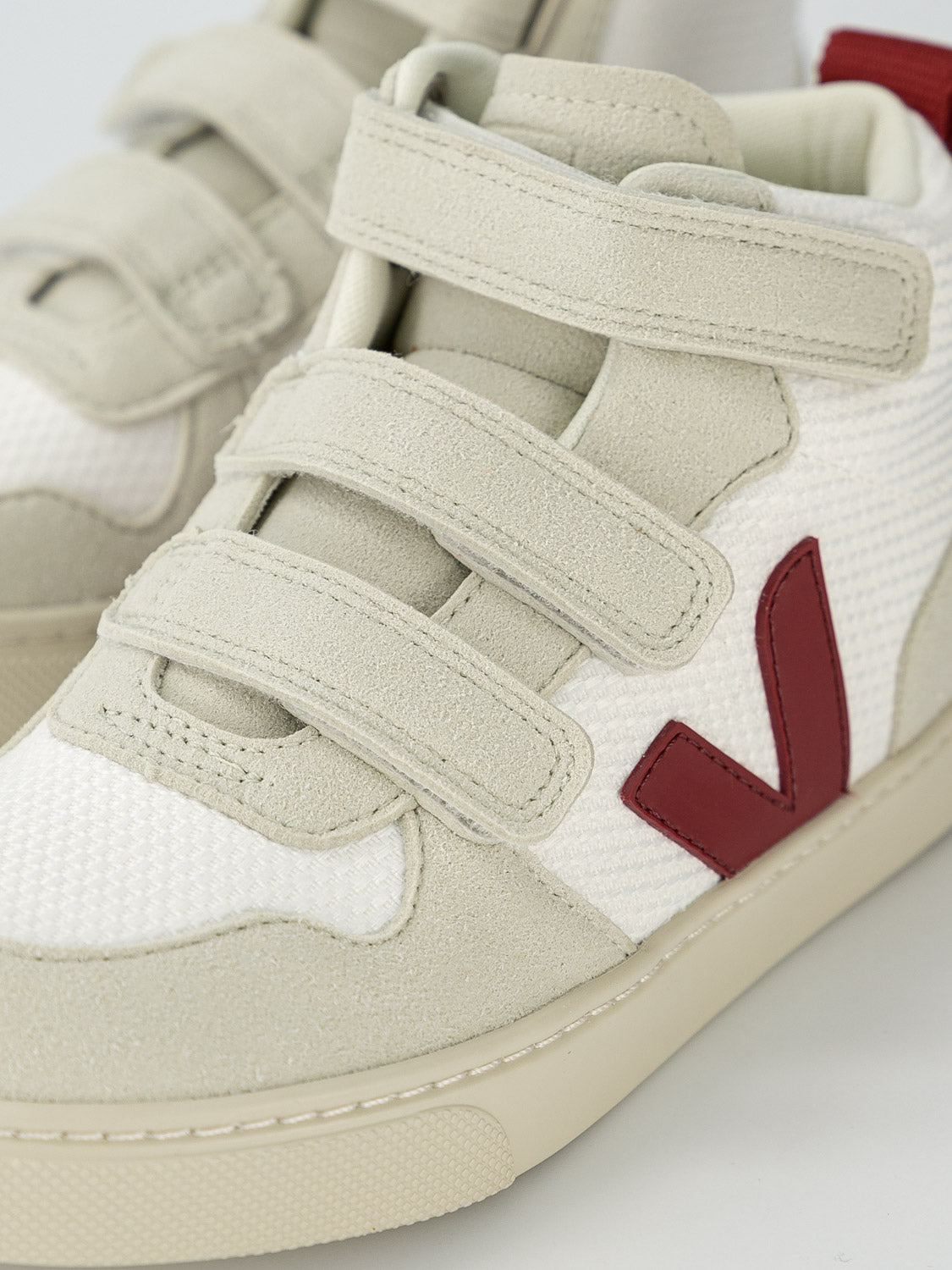 Veja Kids sneakers Small V-10 Mid White in White 6706496840-7.jpg | NICKIS.com