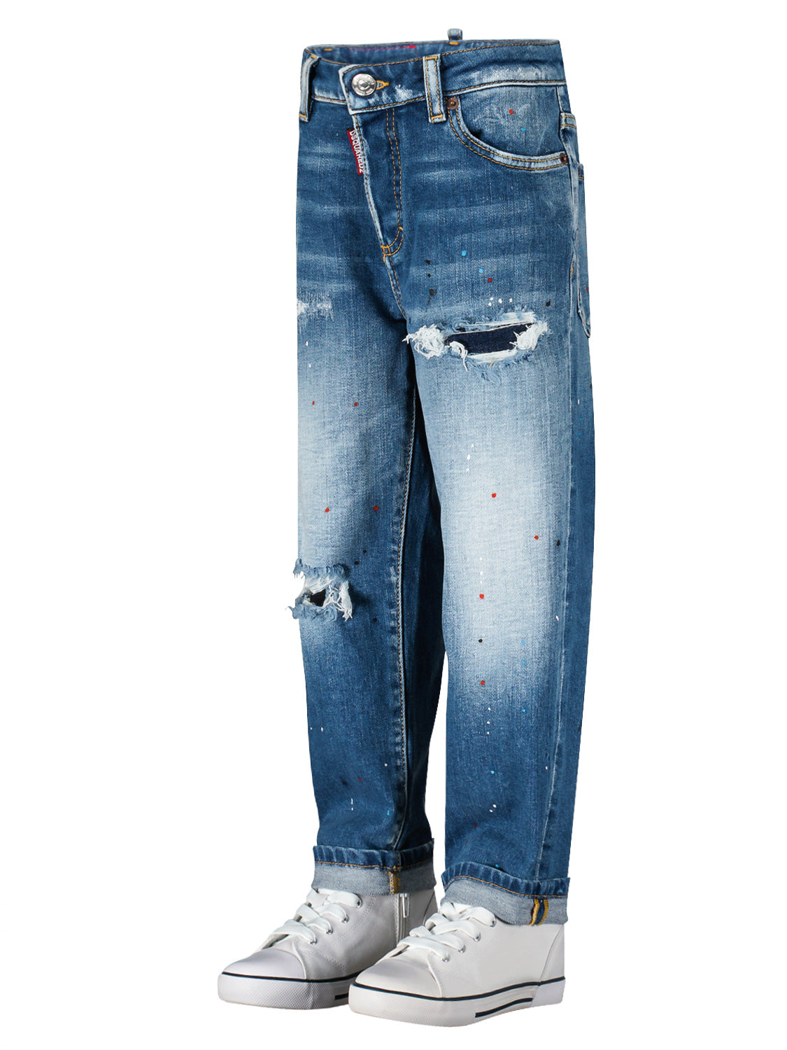 DSQUARED2 Kids jeans Boston Jean Blue in Blue 6706541282-3.jpg | NICKIS.com