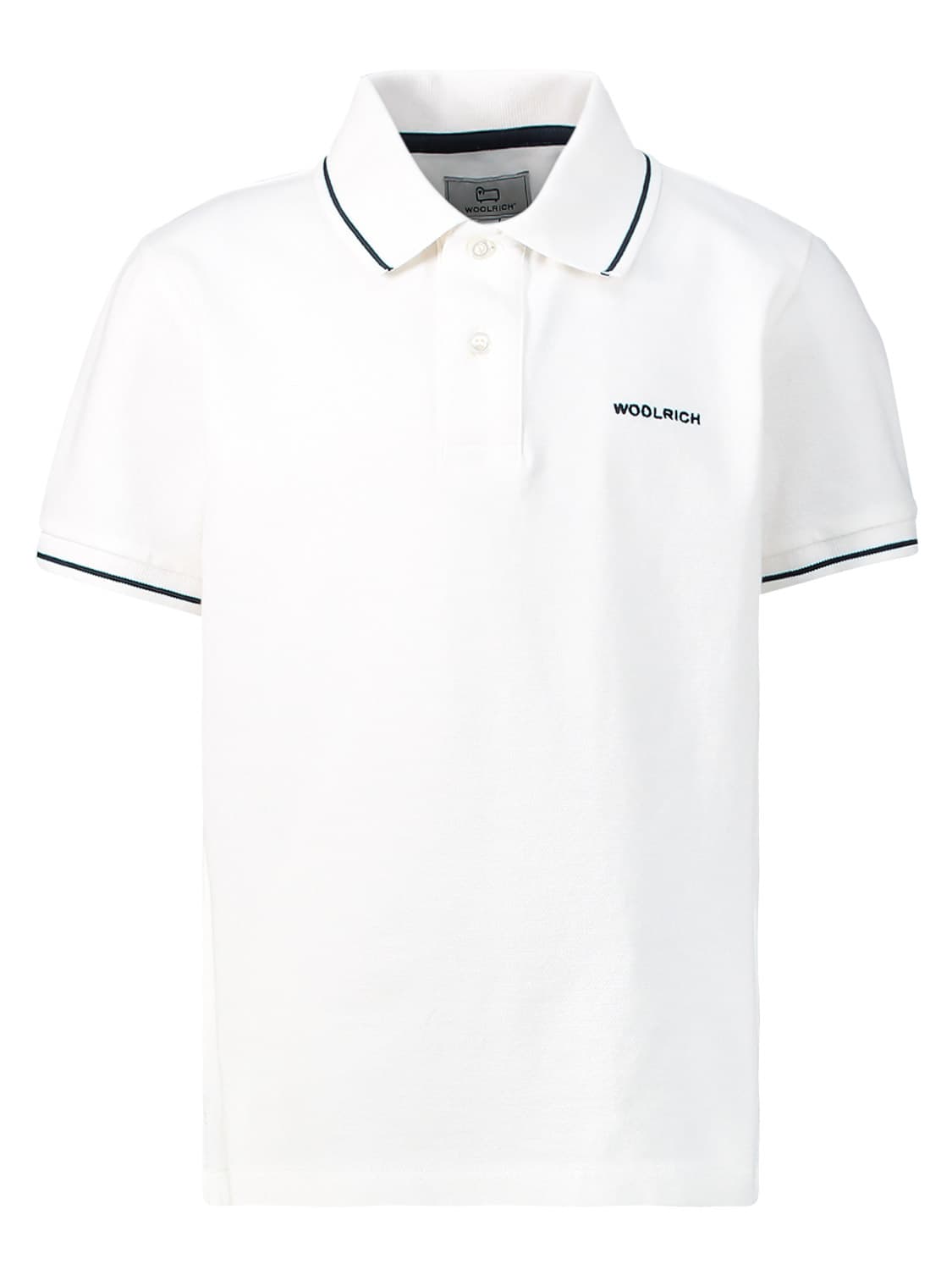 Woolrich Kids Polo Shirt White in White 6706561377-1.jpg | NICKIS.com