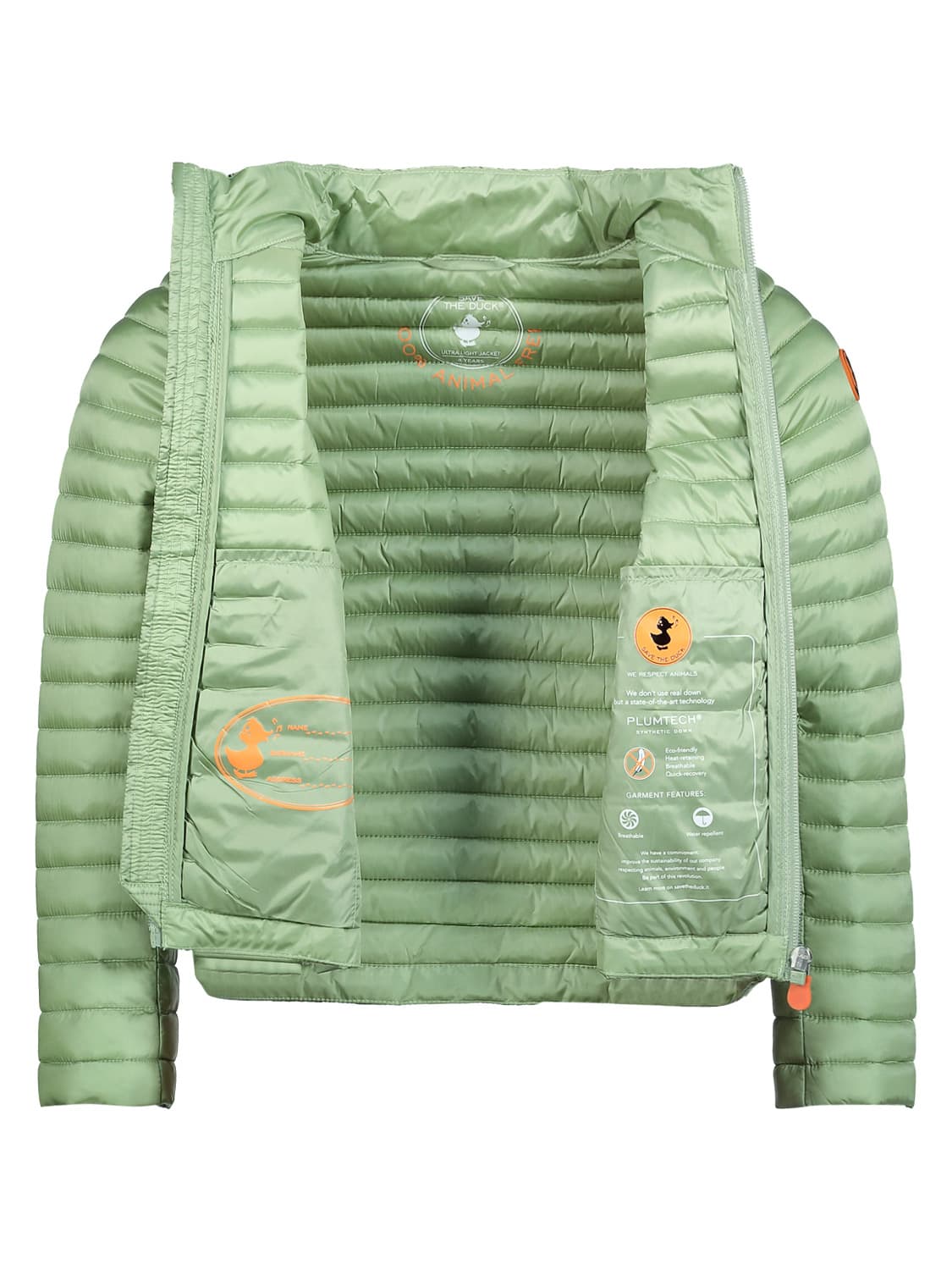 Save the Duck Kids Lightweight jacket Lola Olive Green in Olive Green 6706725266-6.jpg | NICKIS.com