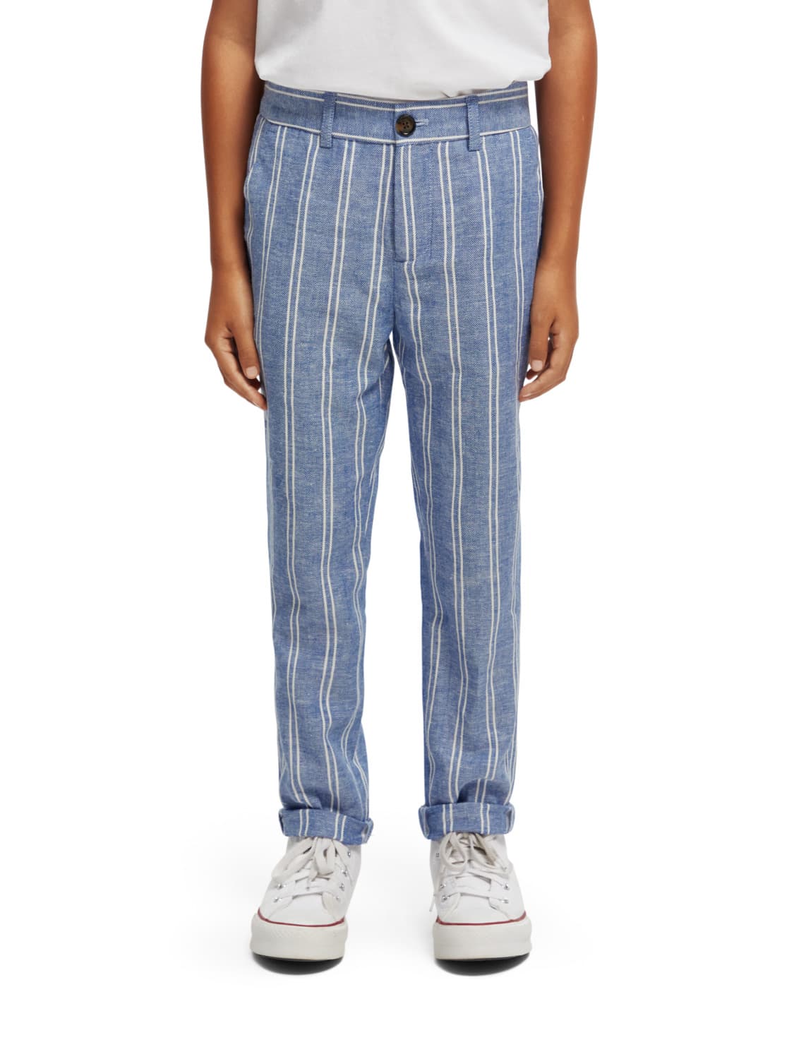 Scotch & Soda Kids pants Striped Relaxed Slim Blue in Blue 6706752518-2.jpg | NICKIS.com