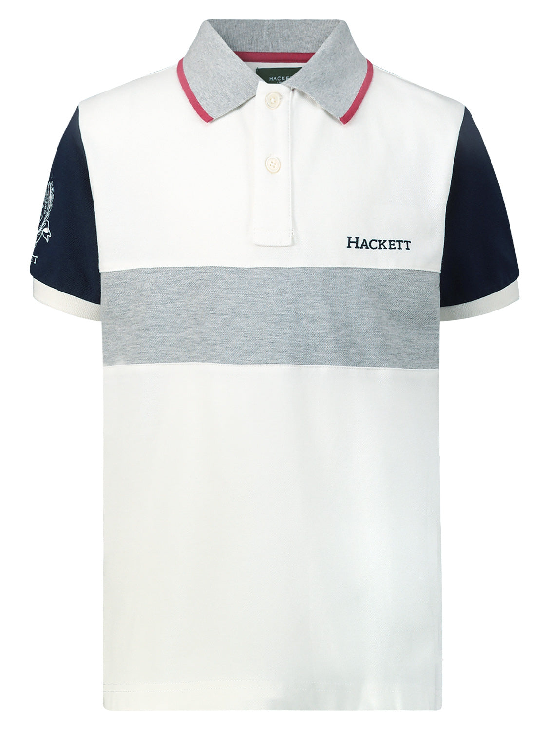 Hackett London Kids Polo Shirt White in White 6706789031-1.jpg | NICKIS.com