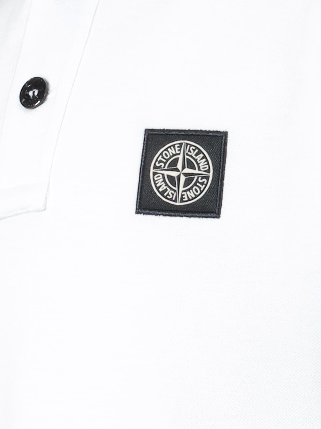 STONE ISLAND JUNIOR Kids Polo Shirt White in White 6706849789-6.jpg | NICKIS.com