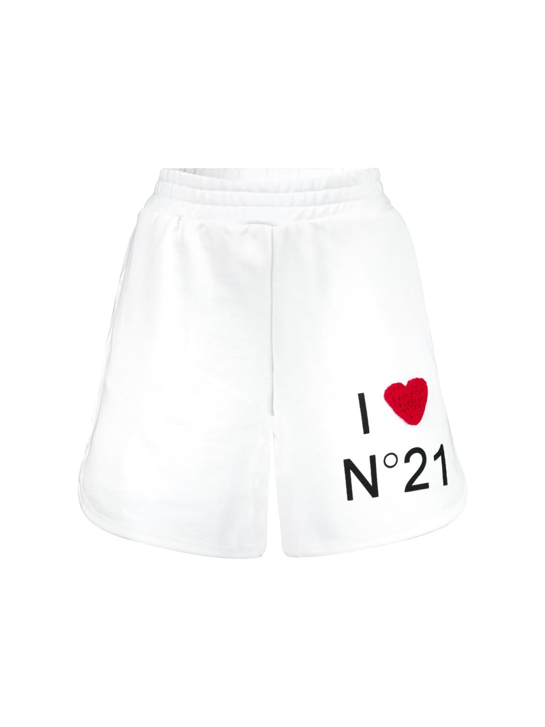 N°21 Kids Shorts White in White 6706876653-1.jpg | NICKIS.com