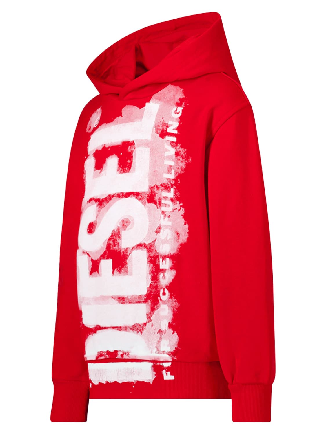 Diesel Kids hoodie Red in Red 6706990540-4.jpg | NICKIS.com