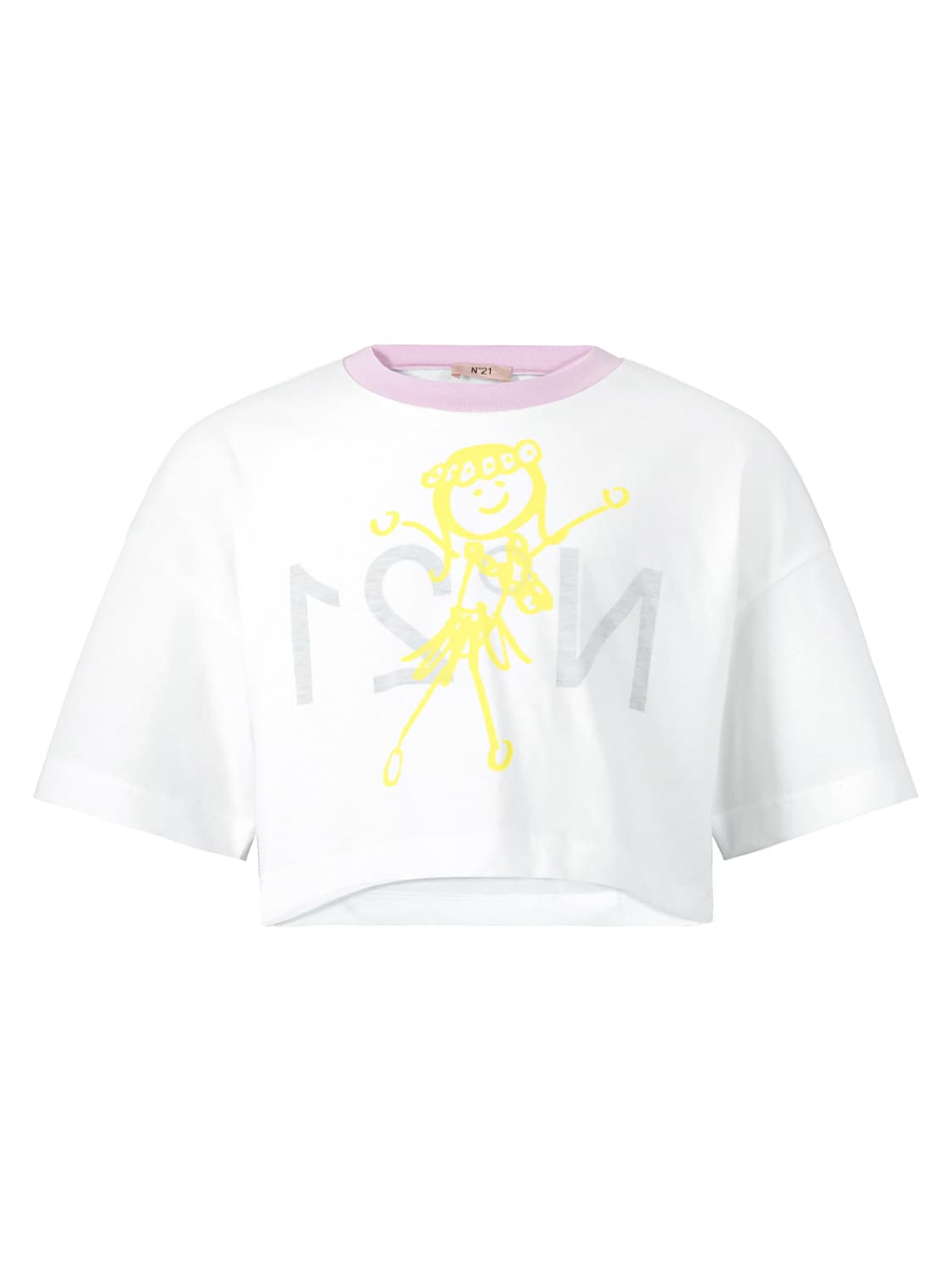 N°21 Kids t-shirt White in White 6707161128-1.jpg | NICKIS.com