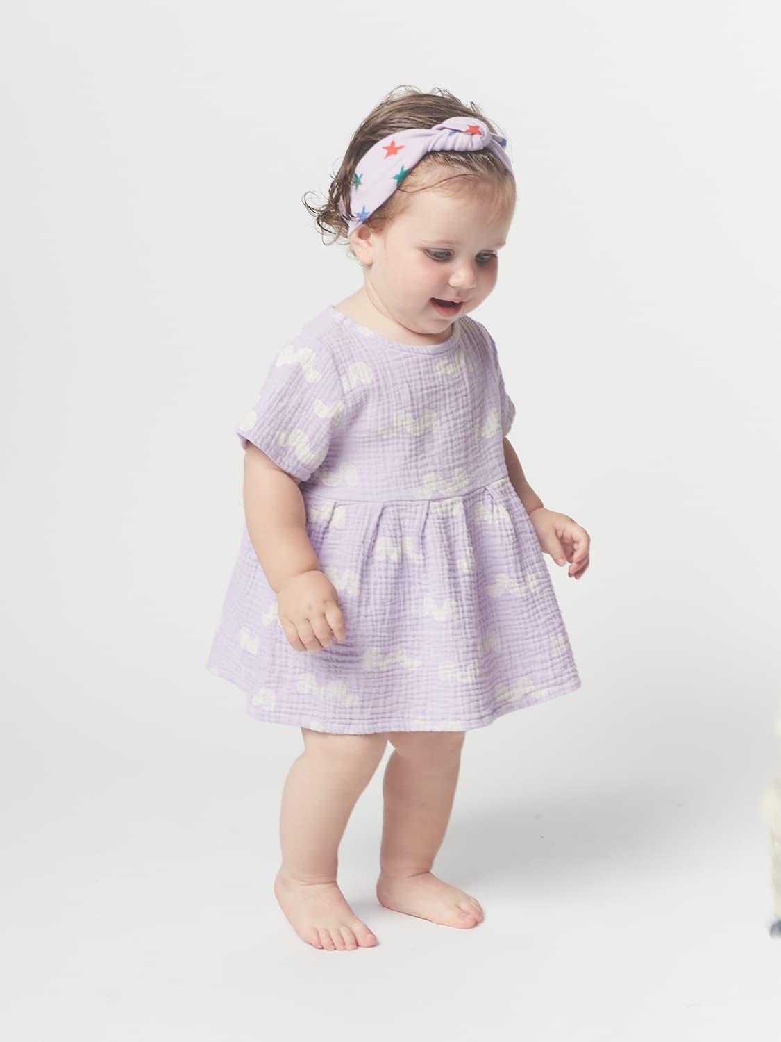 Bobo Choses Kids dress Waves Lilac in Lilac 6707287165-2.jpg | NICKIS.com