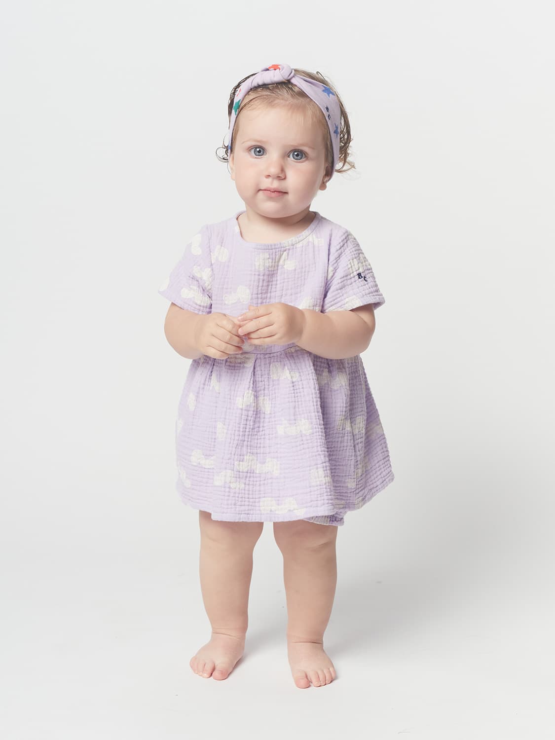 Bobo Choses Kids dress Waves Lilac in Lilac 6707287165-3.jpg | NICKIS.com