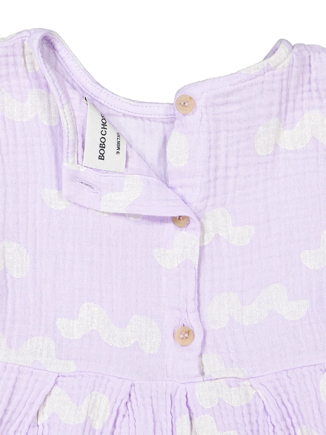 Bobo Choses Kids dress Waves Lilac in Lilac 6707287165-5.jpg | NICKIS.com