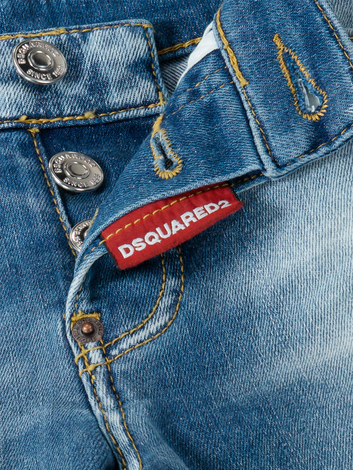 DSQUARED2 Kids jeans Twist Jean Blue in Blue 6707732853-8.jpg | NICKIS.com