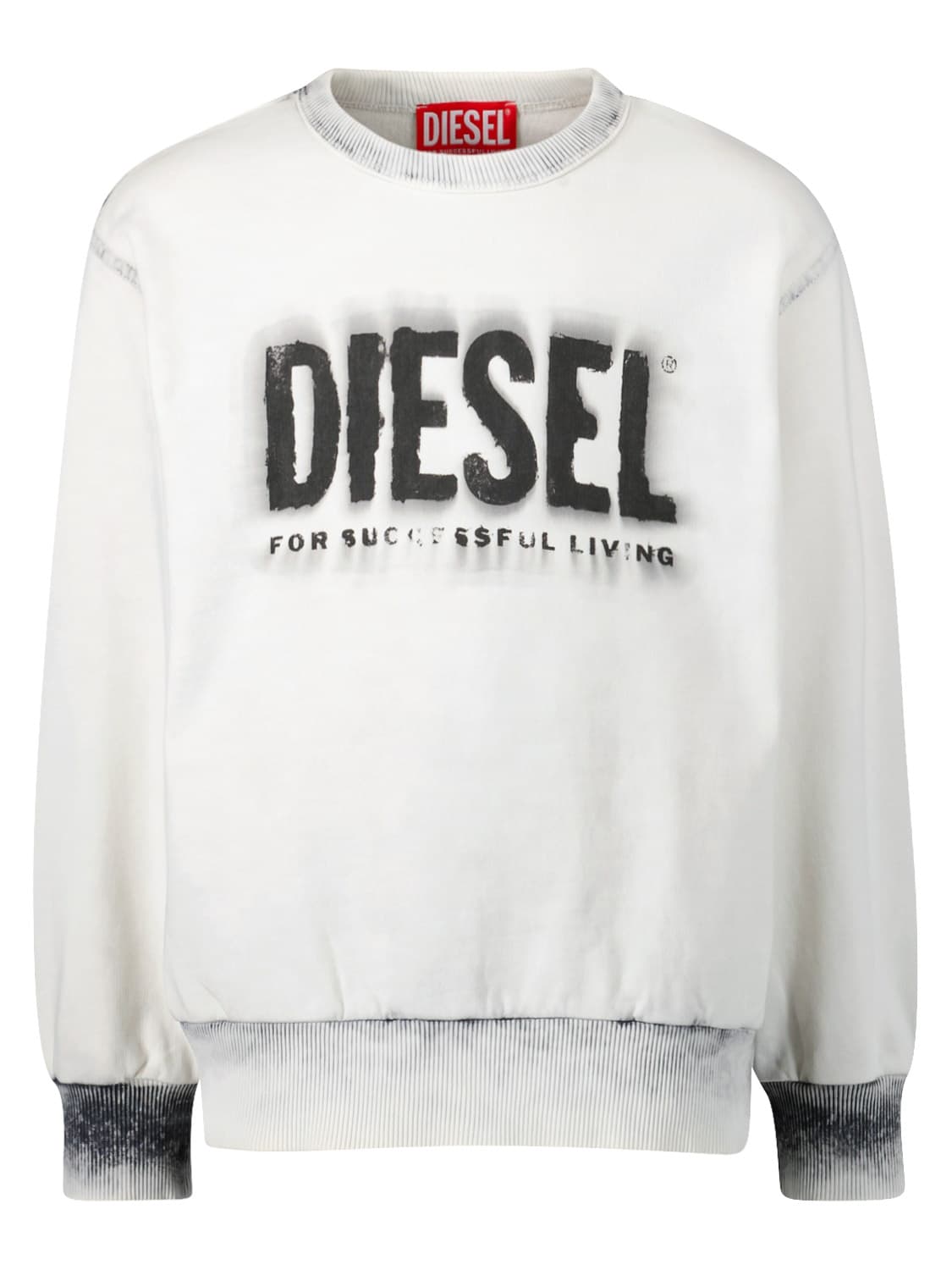 Diesel Kids Sweatshirt White in White 6707926230-1.jpg | NICKIS.com