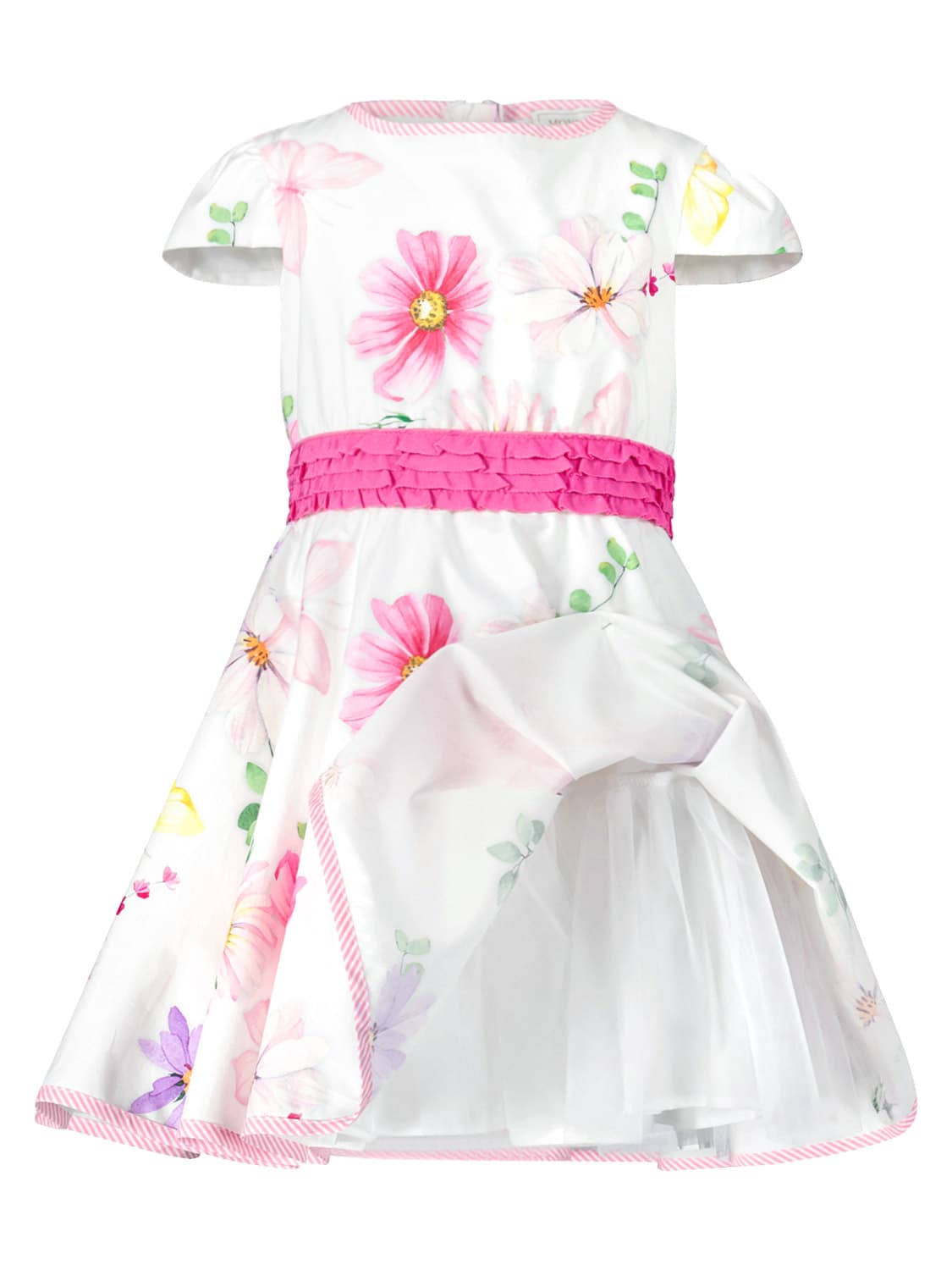 Monnalisa Kids dress White in White 6707936639-5.jpg | NICKIS.com