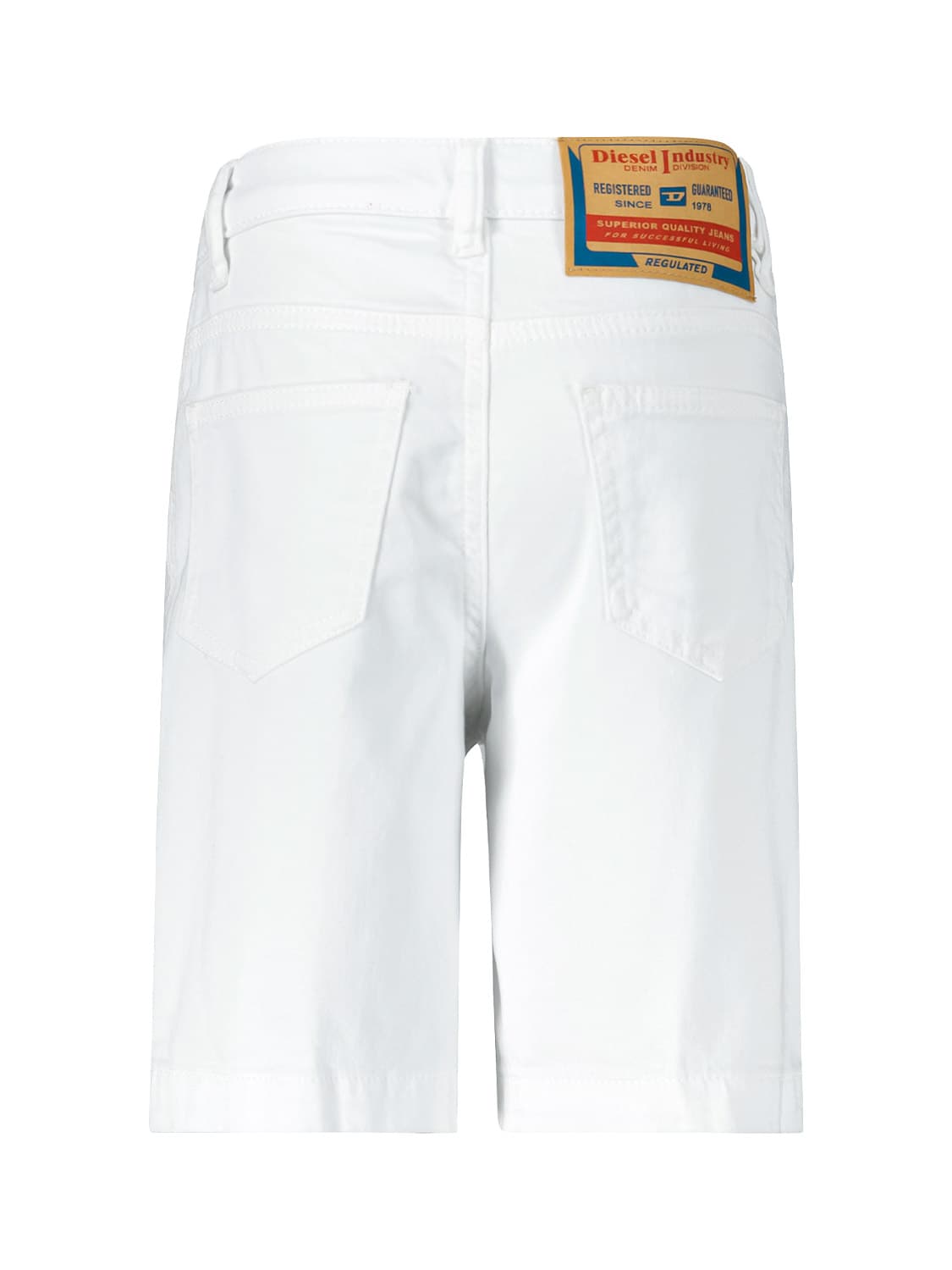 Diesel Kids Shorts White in White 6708019285-4.jpg | NICKIS.com