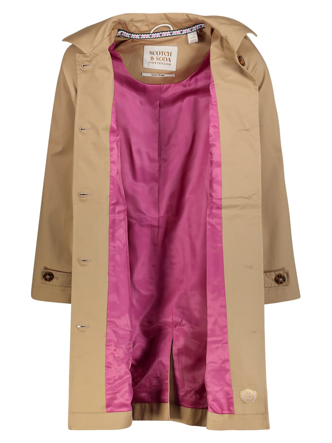 Scotch & Soda Kids Trenchcoat Camel in Camel 6708081266-6.jpg | NICKIS.com