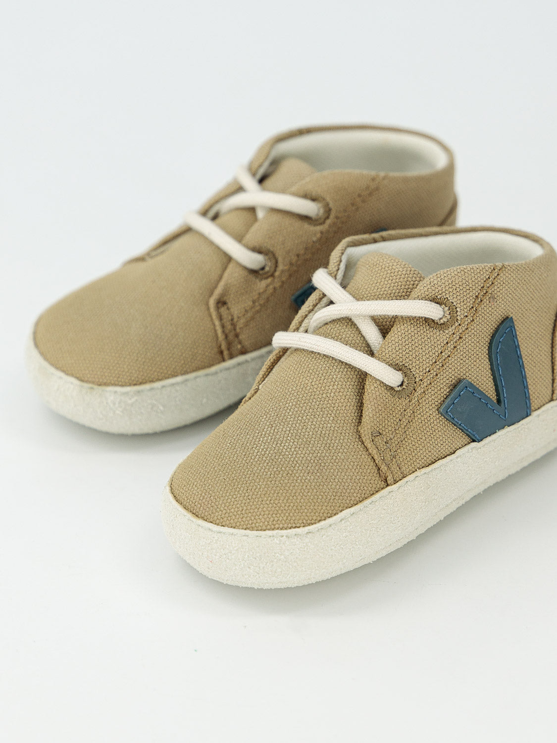 Veja Kids Baby Shoes Baby Canvas Khaki in Khaki 6708248869-7.jpg | NICKIS.com