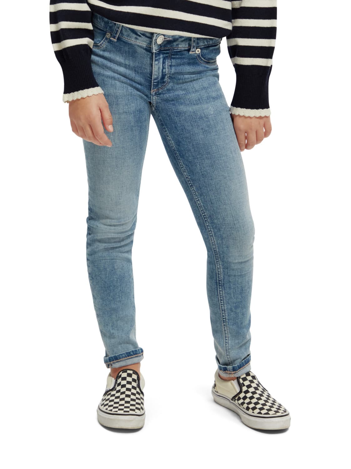 Scotch & Soda Kids jeans Milou skinny jeans Blue in Blue 6708299096-2.jpg | NICKIS.com