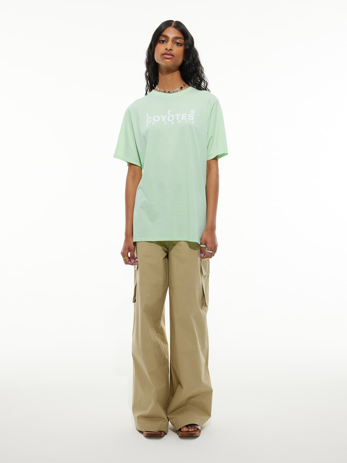 LES COYOTES DE PARIS Kids t-shirt Mint Green in Mint Green 6708360524-2.jpg | NICKIS.com