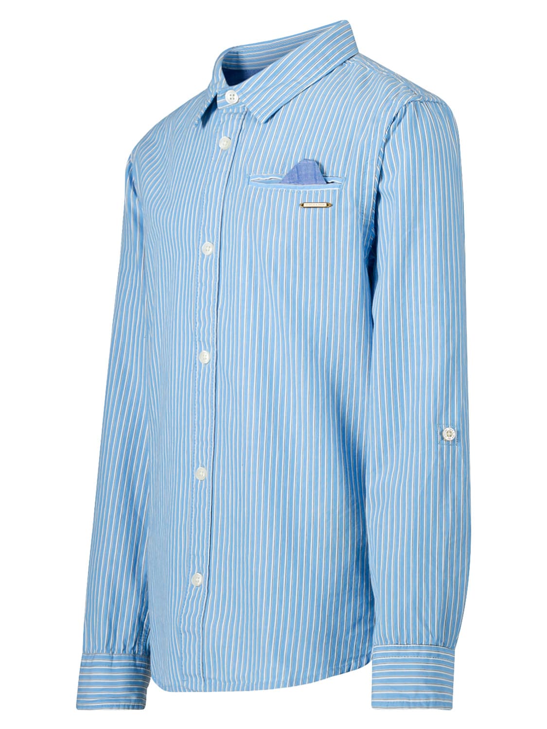 Scotch & Soda Kids shirt Blue in Blue 6708599038-4.jpg | NICKIS.com