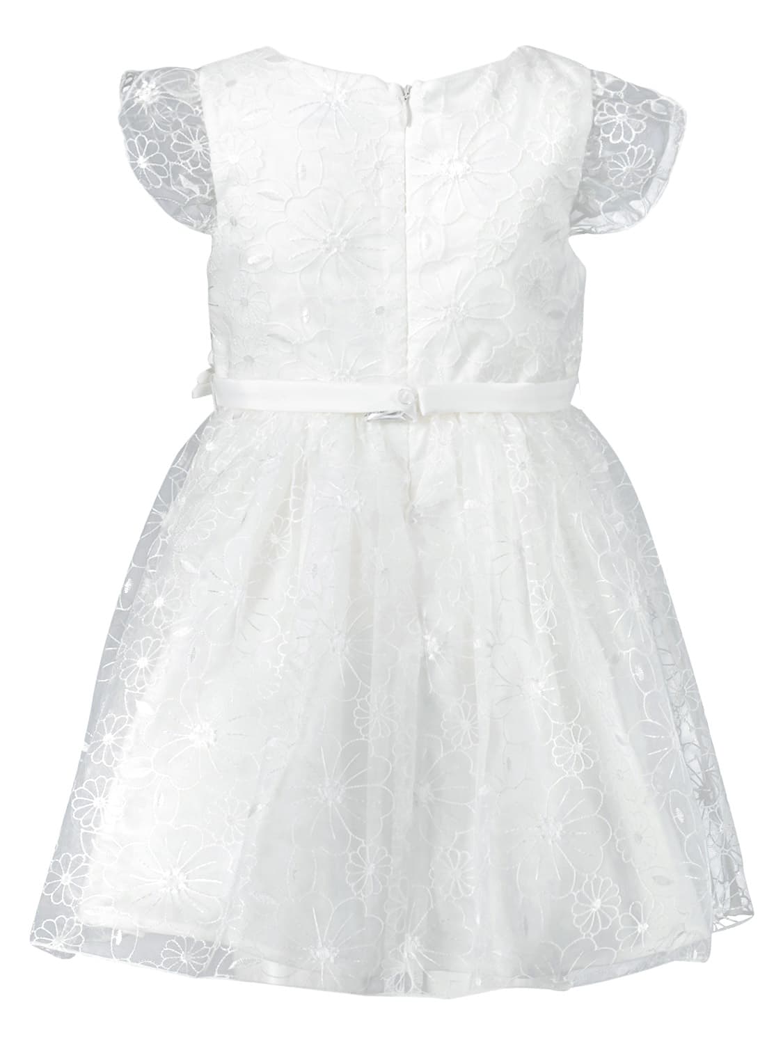 Mayoral Kids dress White in White 6708766363-5.jpg | NICKIS.com