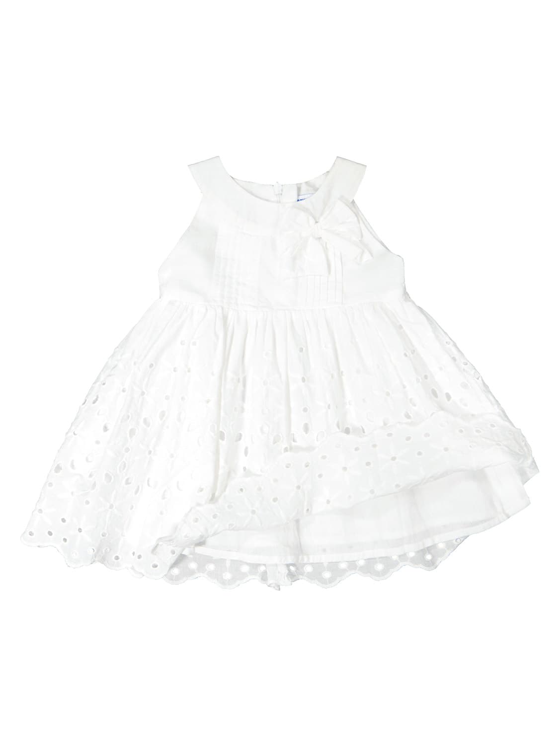 Mayoral Kids dress White in White 6708829385-4.jpg | NICKIS.com