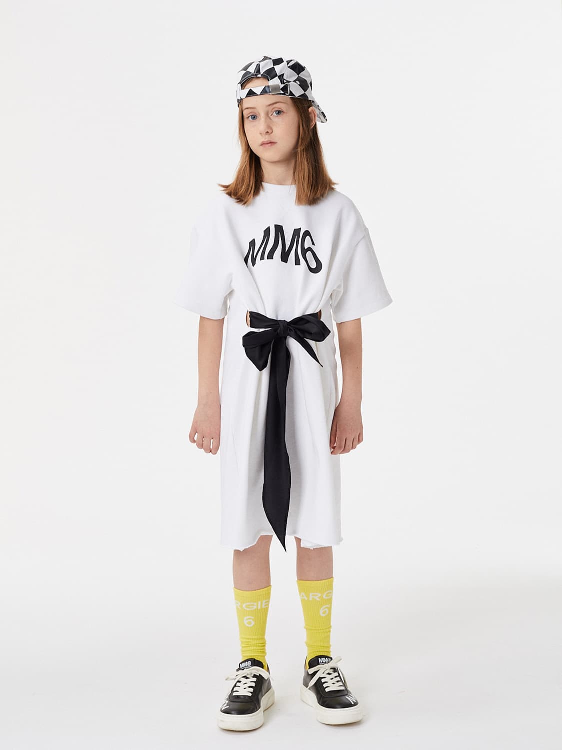 MM6 Maison Margiela Kids dress White in White 6708834985-2.jpg | NICKIS.com