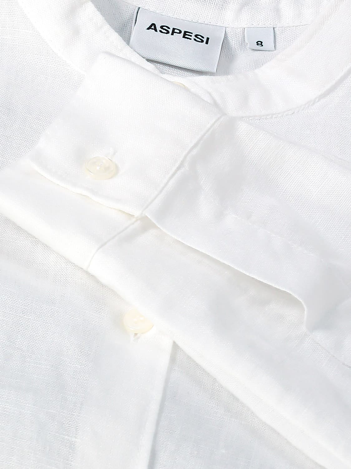 Aspesi Kids shirt White in White 6709023881-5.jpg | NICKIS.com