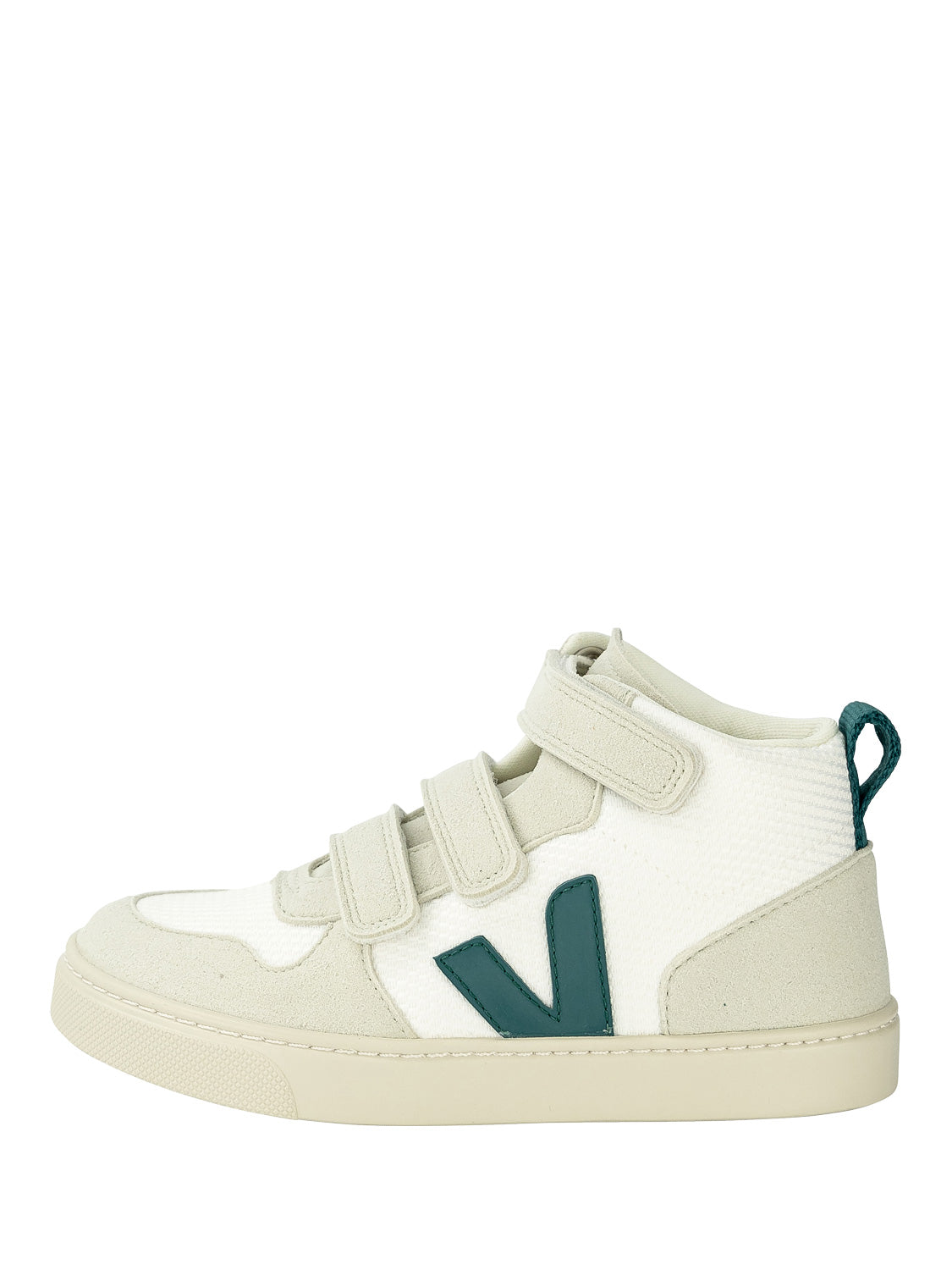 Veja Kids sneakers Small V-10 Mid White in White 6709061620-1.jpg | NICKIS.com