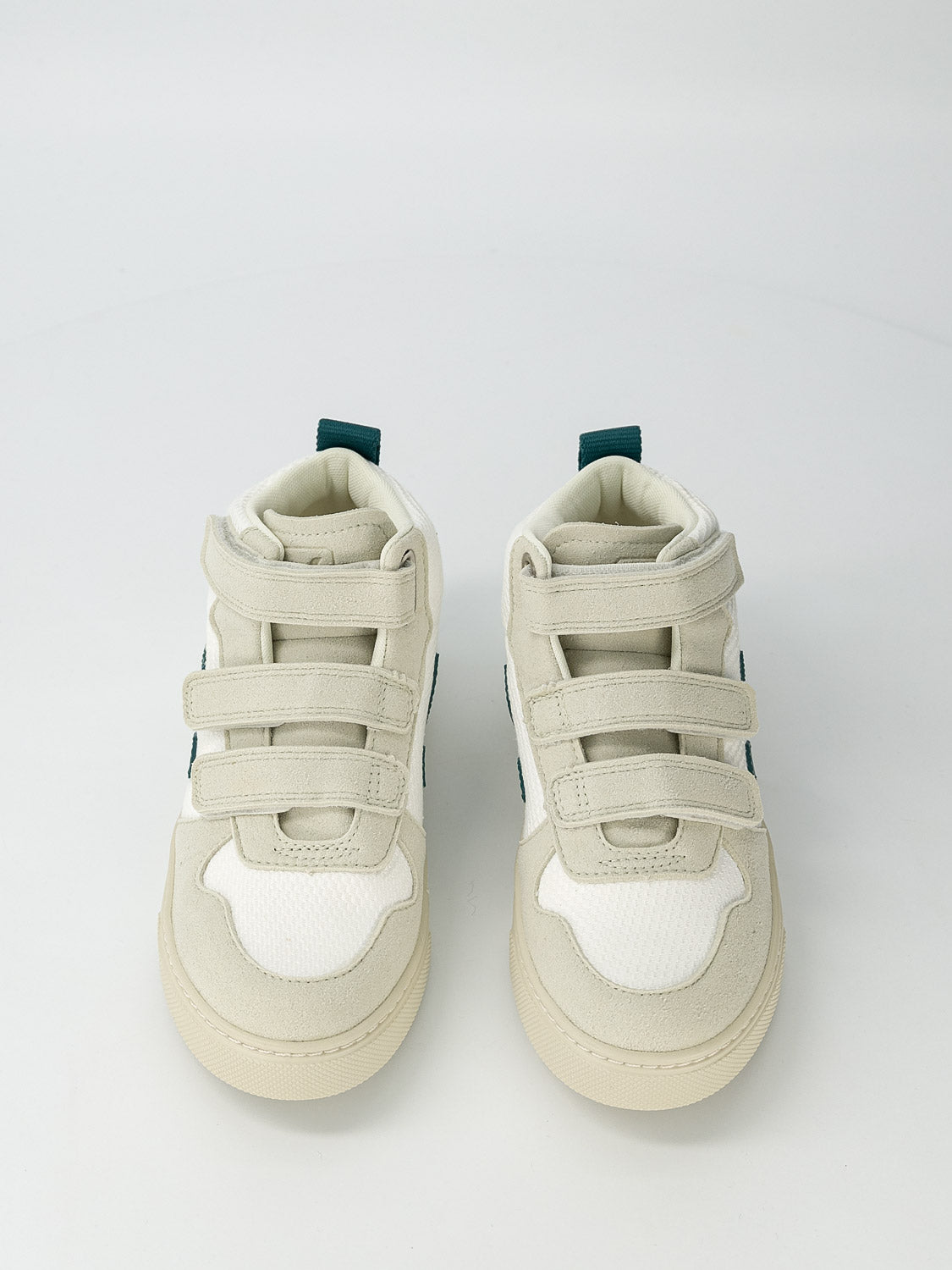 Veja Kids sneakers Small V-10 Mid White in White 6709061620-4.jpg | NICKIS.com