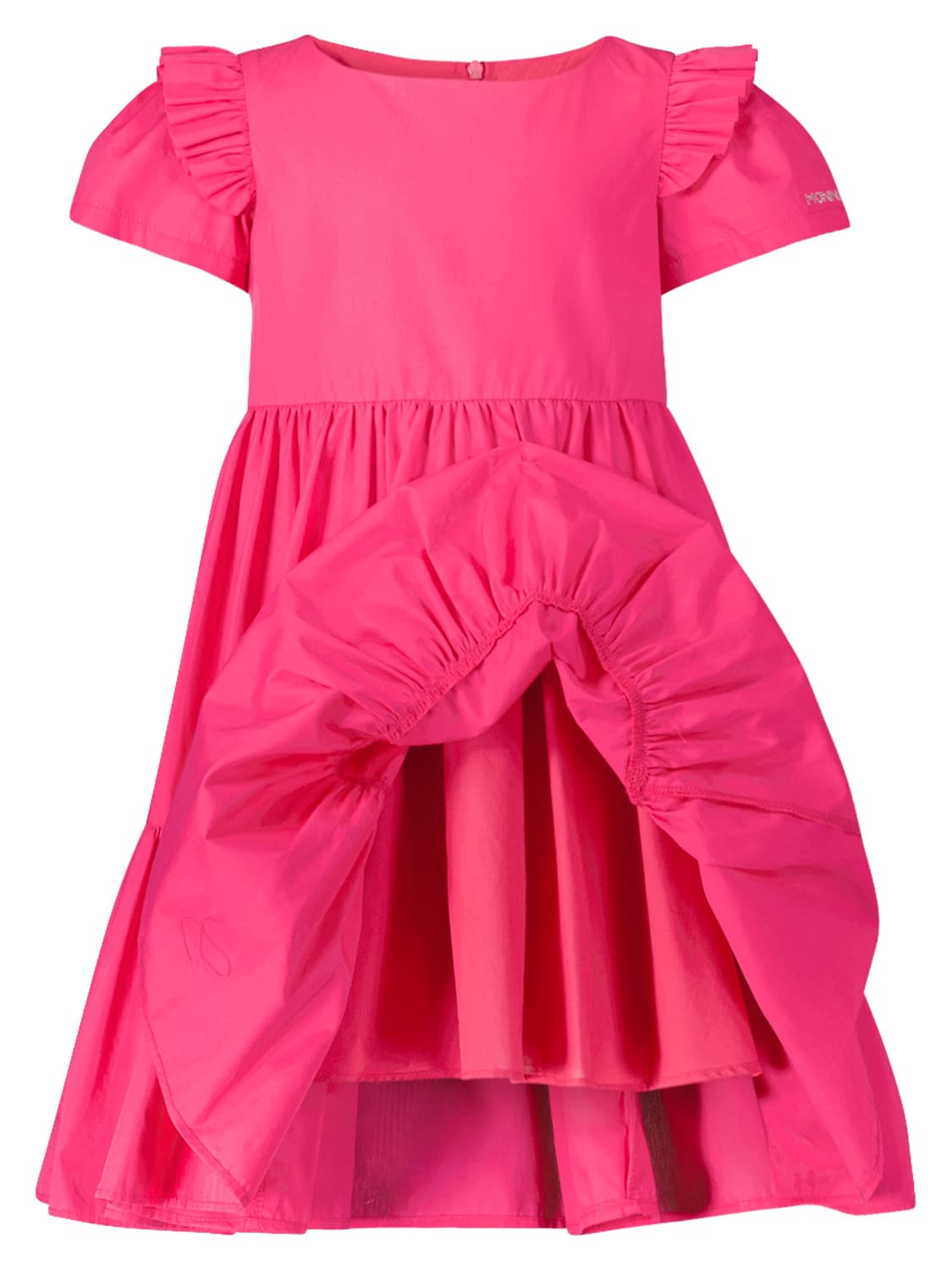 Monnalisa Kids dress Fuchsia in Fuchsia 6709066120-6.jpg | NICKIS.com