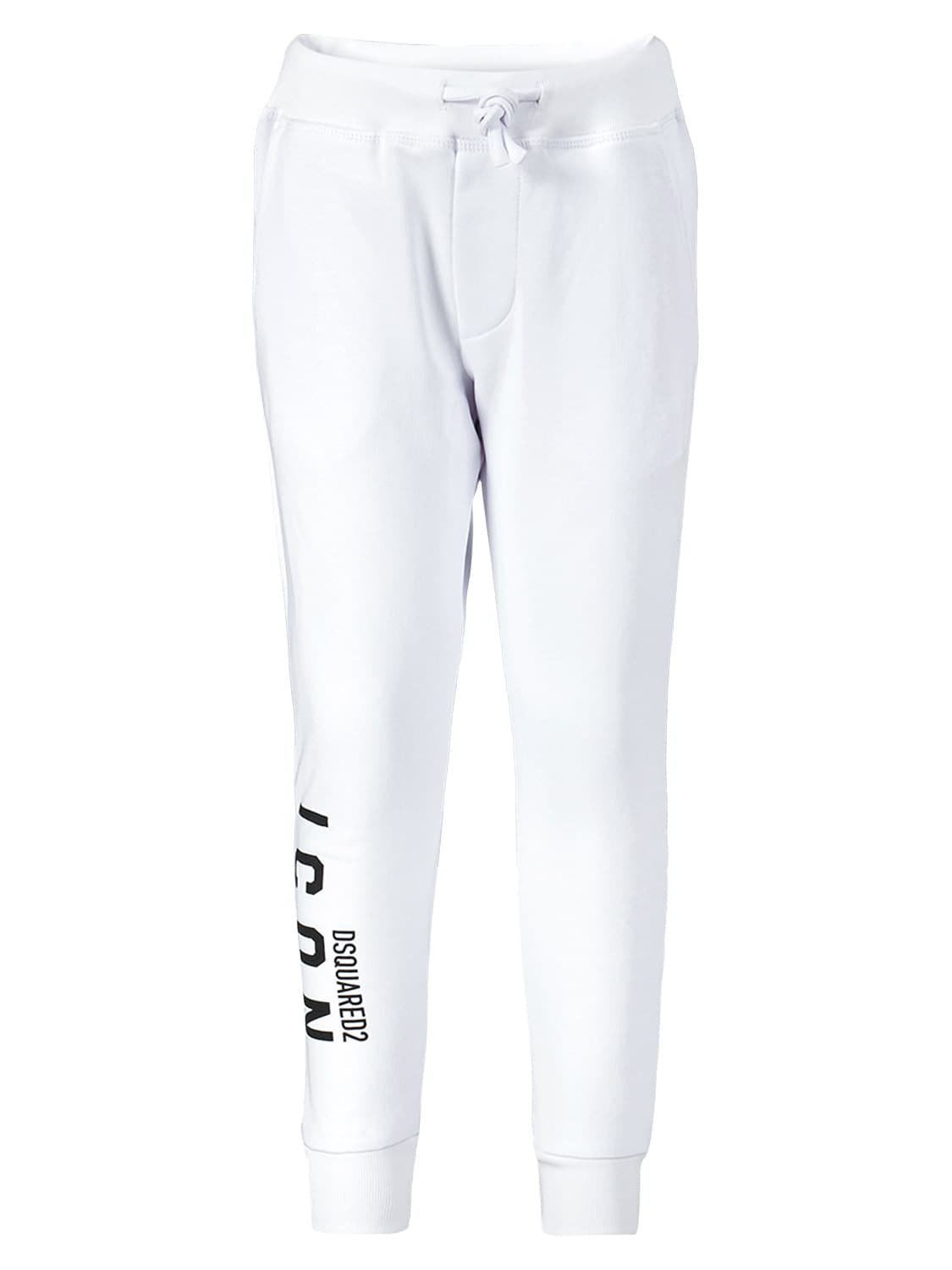 DSQUARED2 Kids sweatpants Icon White in White 6709067602-1.jpg | NICKIS.com