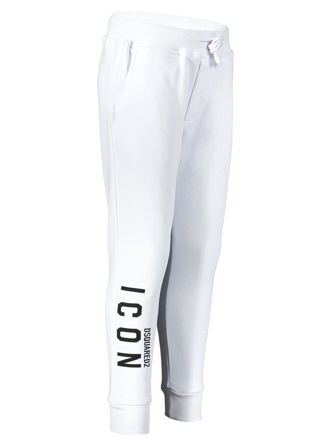 DSQUARED2 Kids sweatpants Icon White in White 6709067602-4.jpg | NICKIS.com